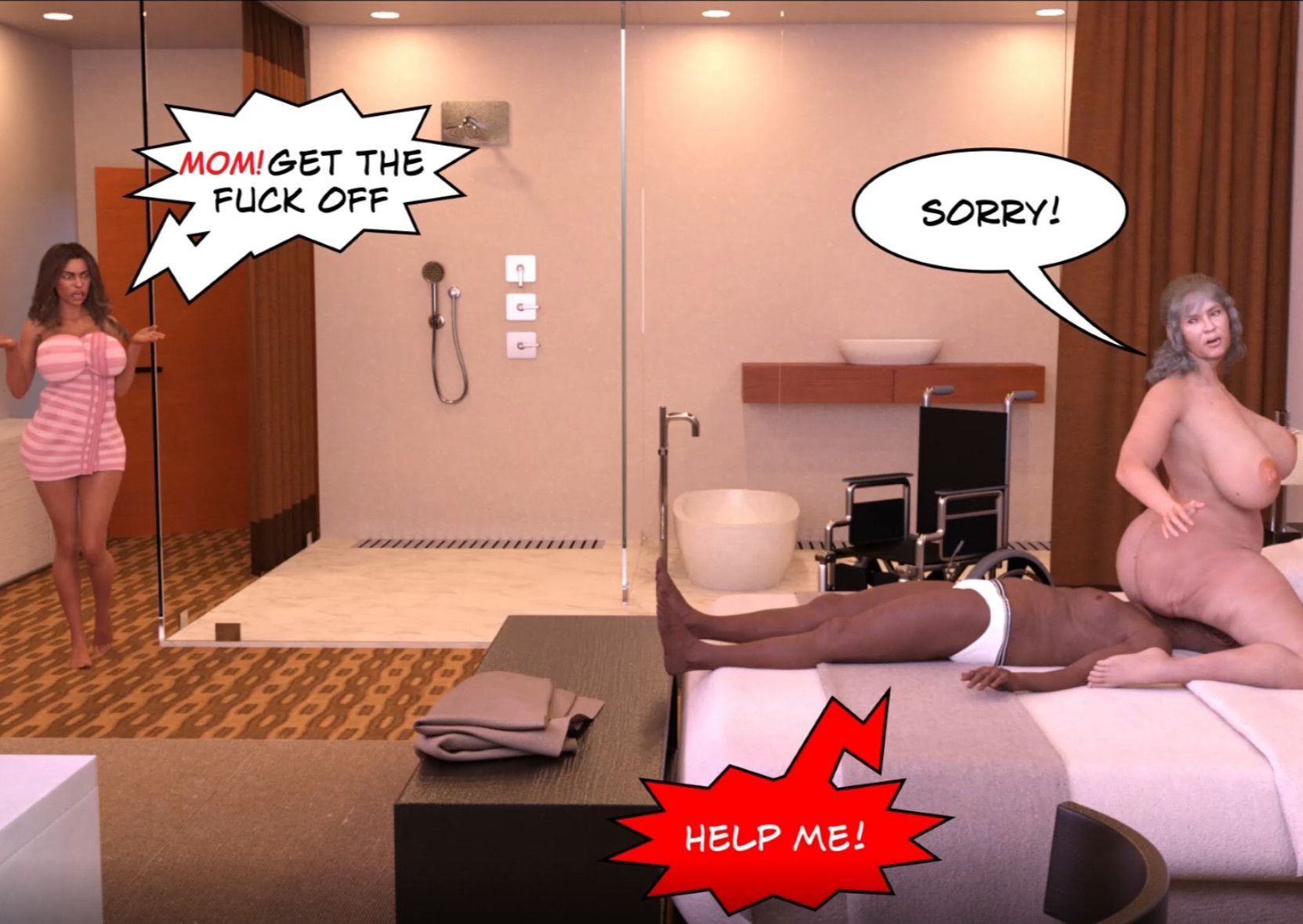 Private Affairs [Mature3DComics] - Chapter 3 — Page 44