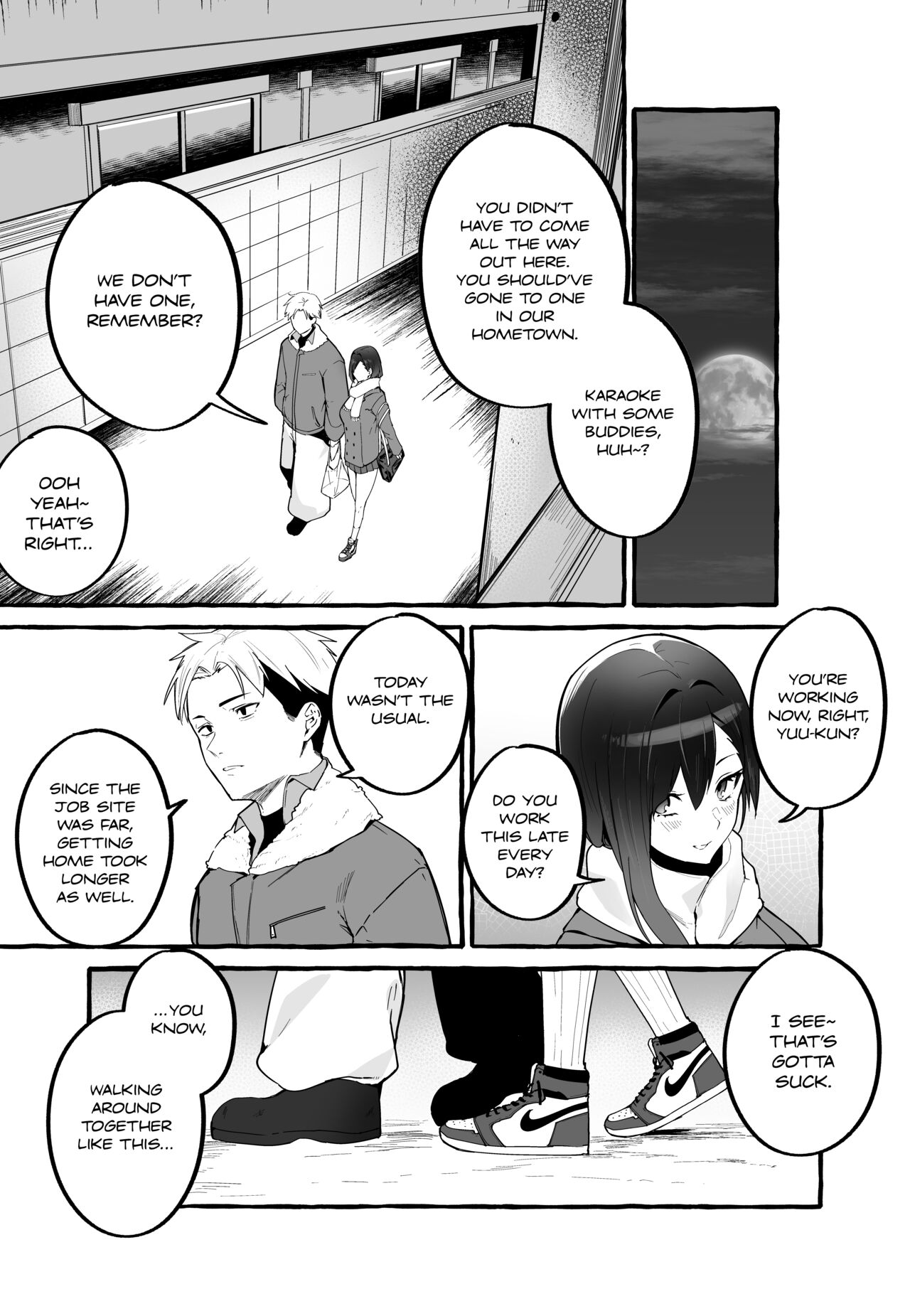 A Story About How I Let My Busty Ex-Girlfriend Stay Over and Got Milked Dry in Return [Fuguta-ke] - Chapter 1 — Page 4