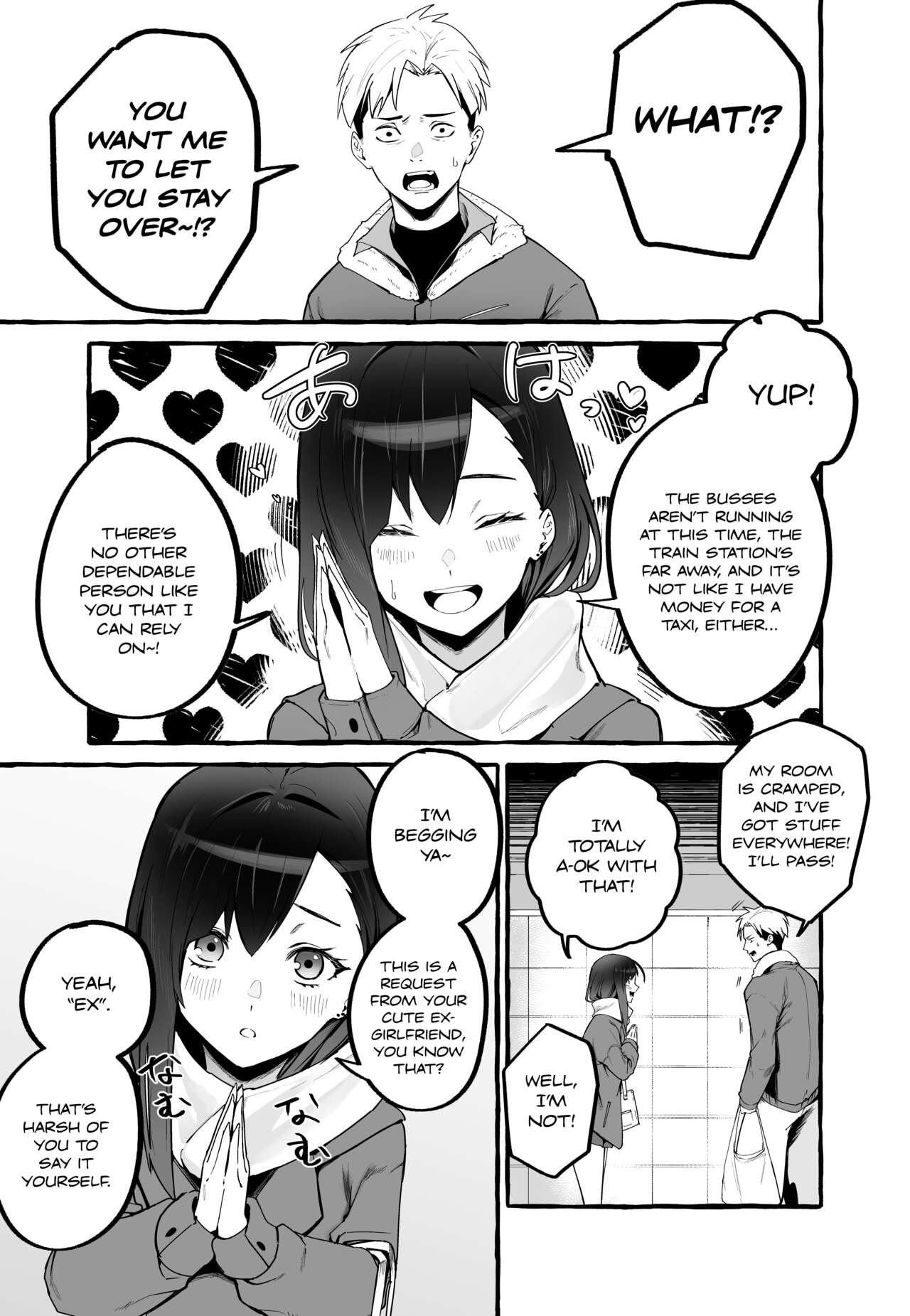 A Story About How I Let My Busty Ex-Girlfriend Stay Over and Got Milked Dry in Return [Fuguta-ke] - Chapter 1 — Page 6