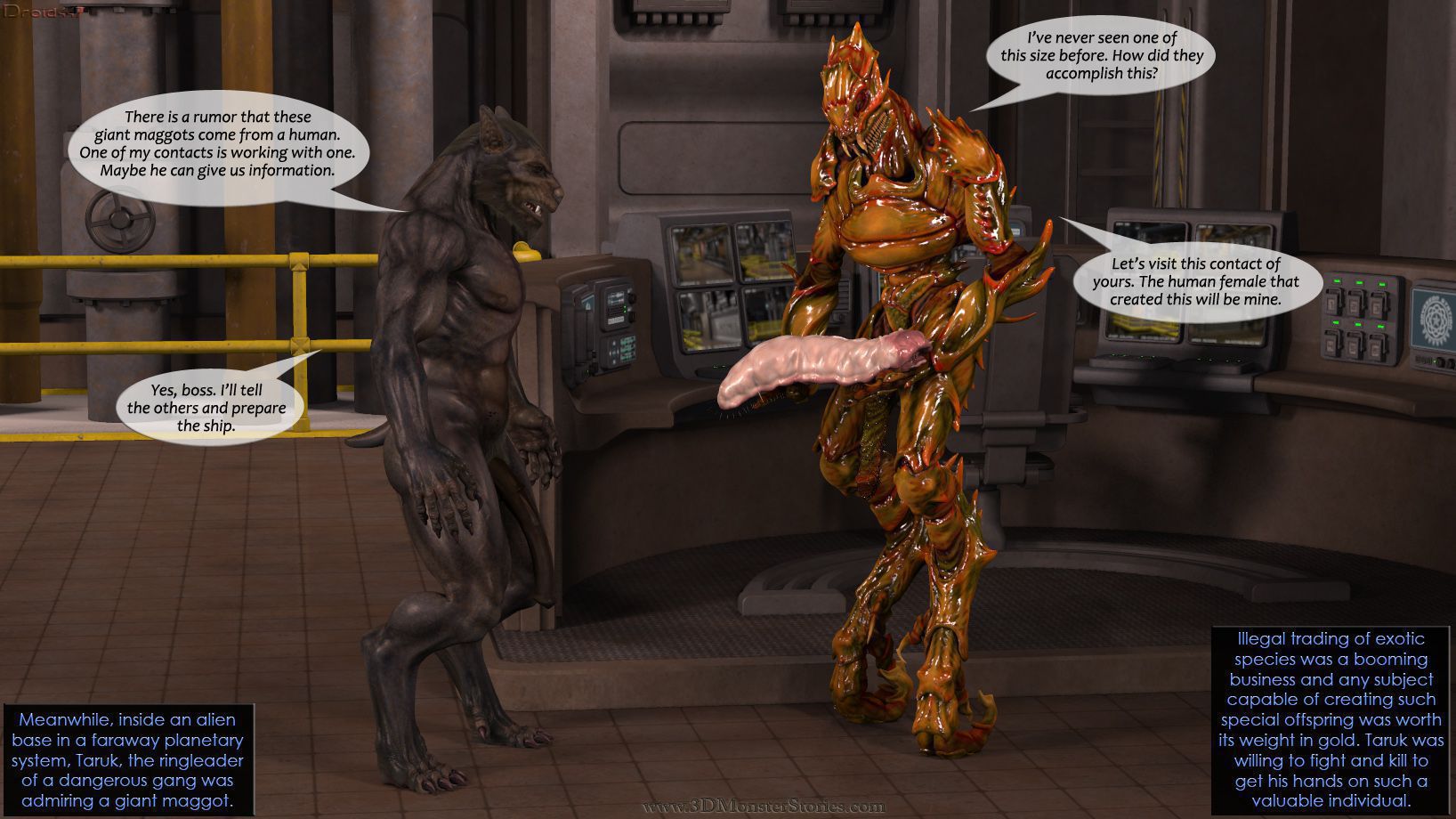 Unearthly Brood [3DMonsterStories , Droid447] - Chapter 1 — Page 158