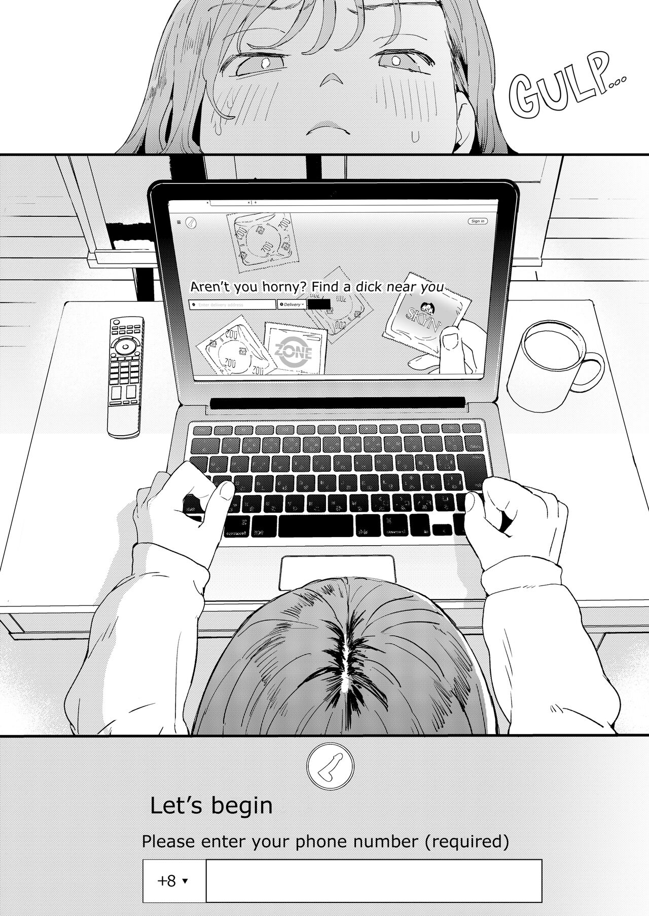 The Girl Who Wants to Order Uber Dicks [Denbu Momo] - Chapter 1 — Page 9