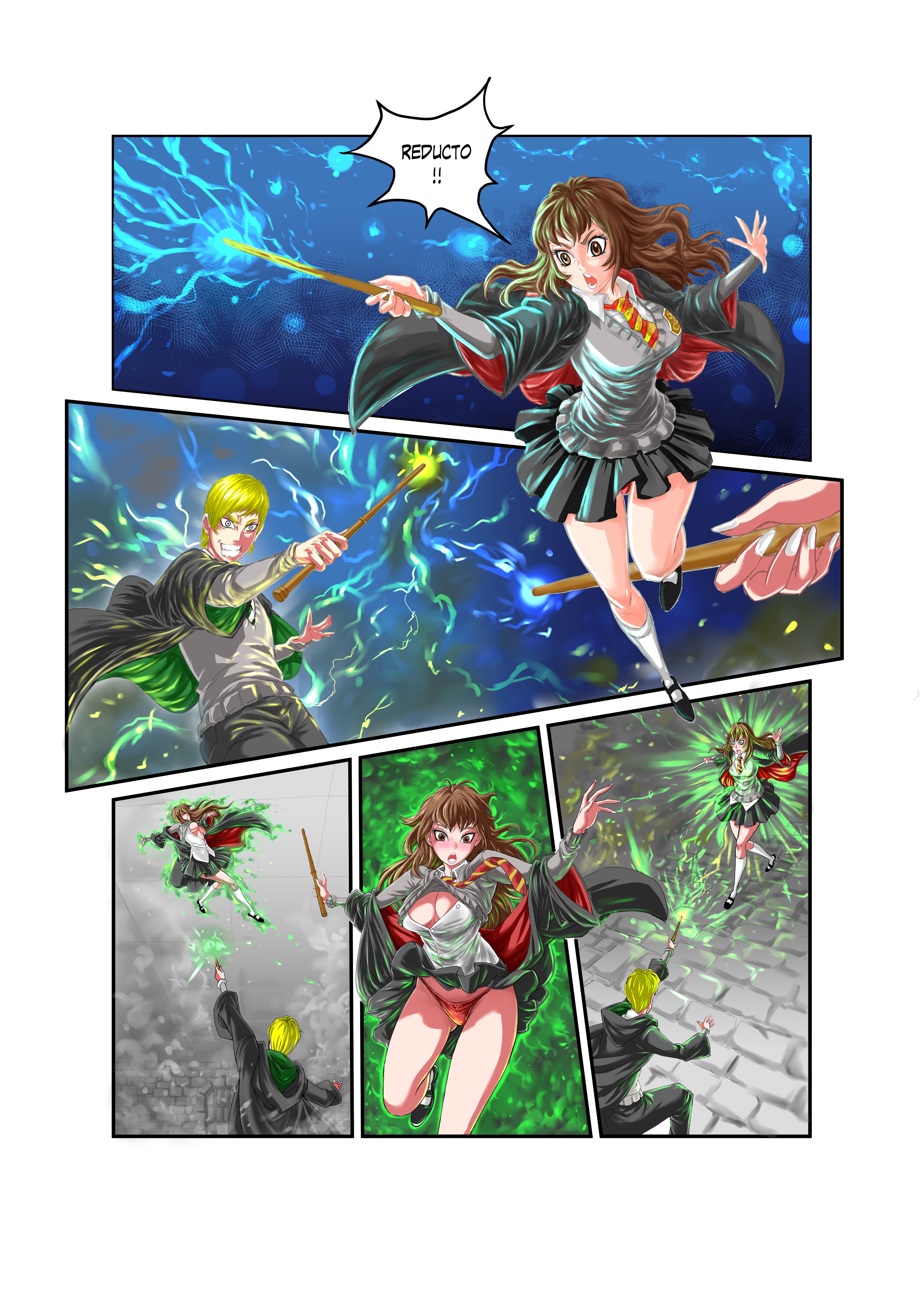 Hermione’s Dramatic Finish (Harry Potter) [TSFSingularity (ZafieComics)] - Chapter 1 — Page 11