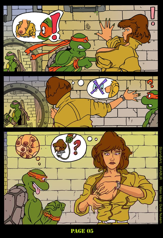 The Slut From Channel Six (Teenage Mutant Ninja Turtles) [Akabur] - Chapter 1 — Page 6