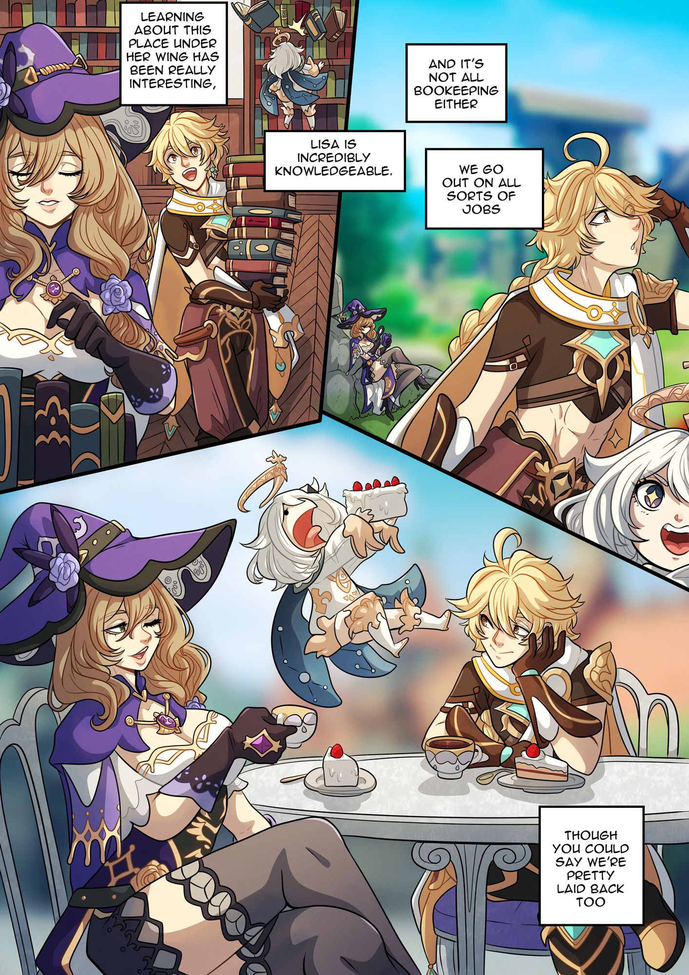The Traveler’s Guide to Teyvat’s Heart – Lisa (Genshin Impact) [Kinkymation] - Chapter 1 — Page 4
