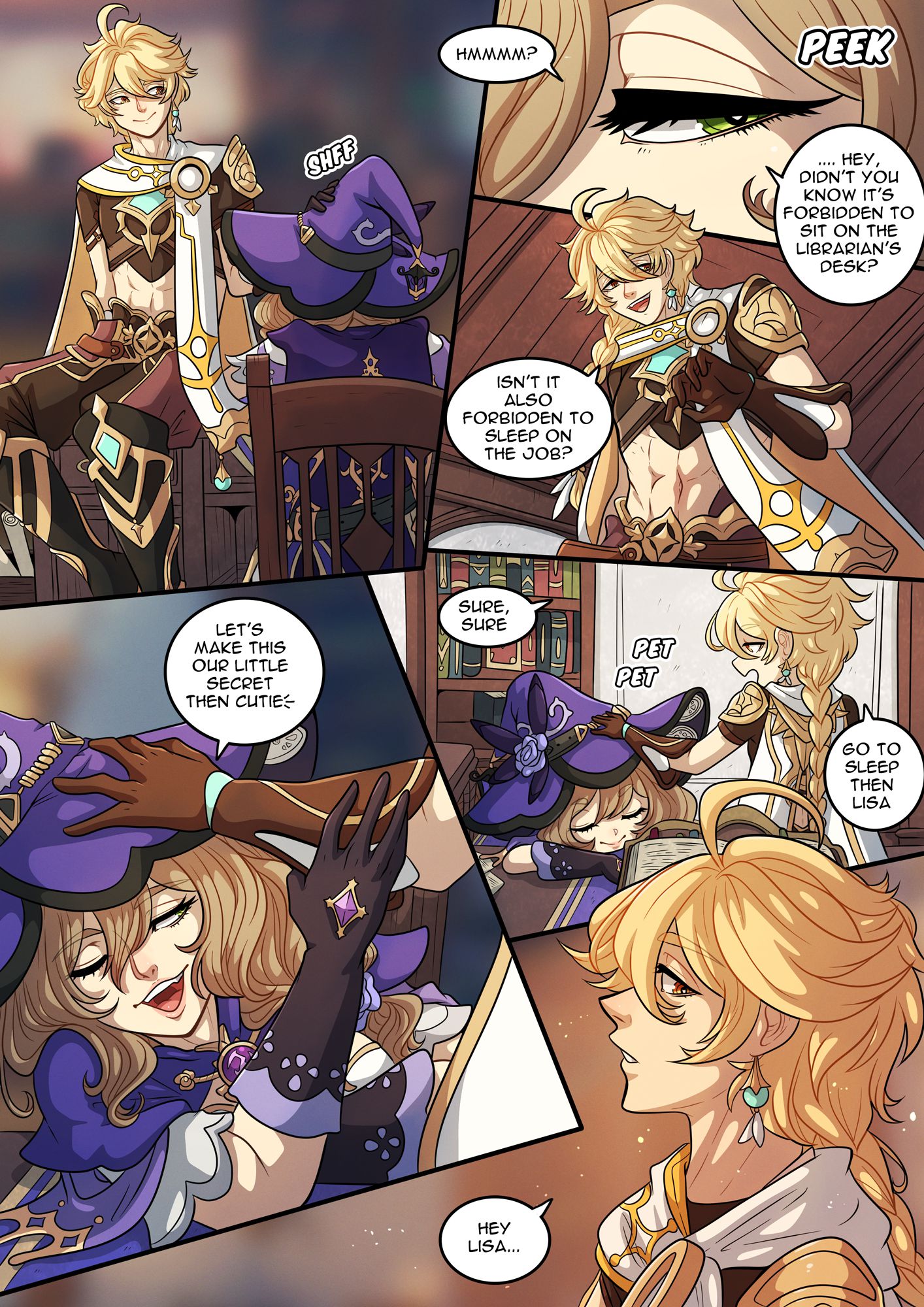 The Traveler’s Guide to Teyvat’s Heart – Lisa (Genshin Impact) [Kinkymation] - Chapter 1 — Page 6