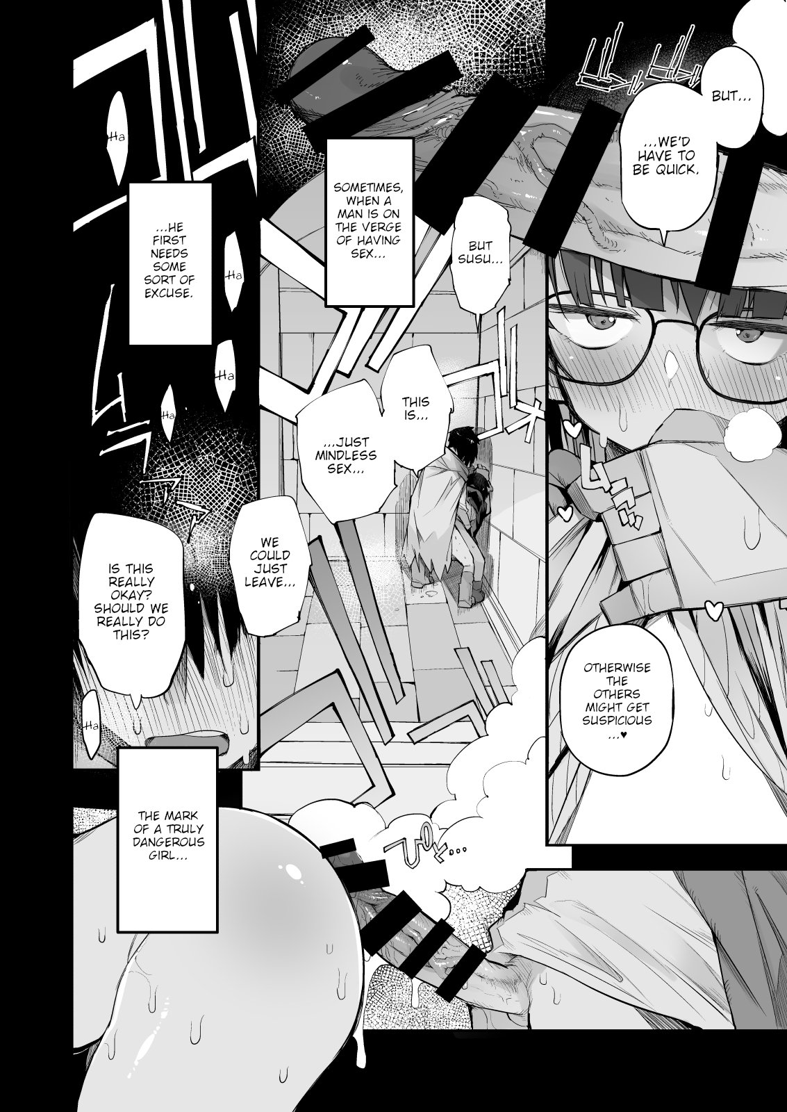 Escaping a semen squeezing dungeon with a modest girl who I really didn’t expect to have S-rank slut stats [F4U] - Chapter 1 — Page 33