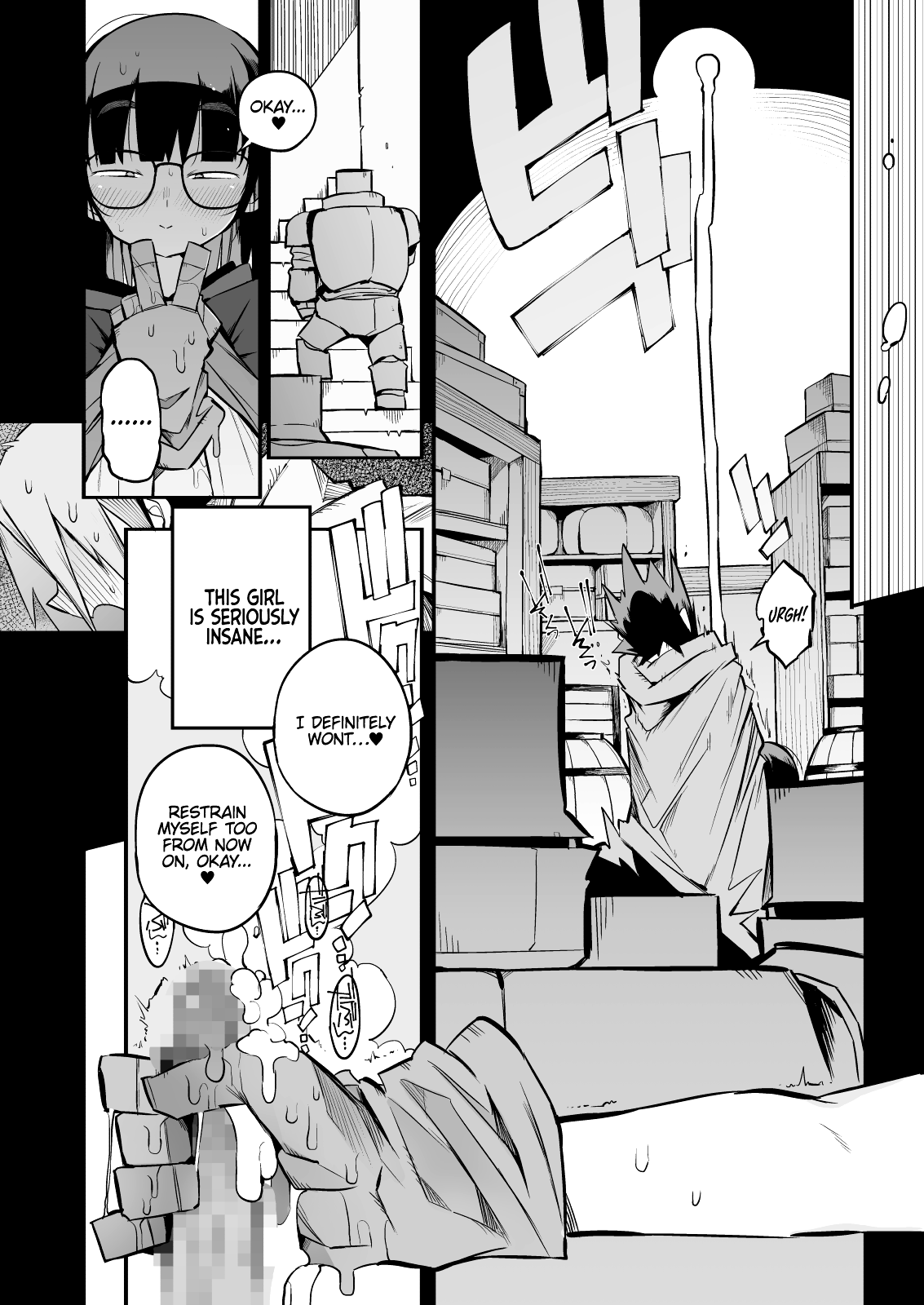 Escaping a semen squeezing dungeon with a modest girl who I really didn’t expect to have S-rank slut stats [F4U] - Chapter 2 — Page 16