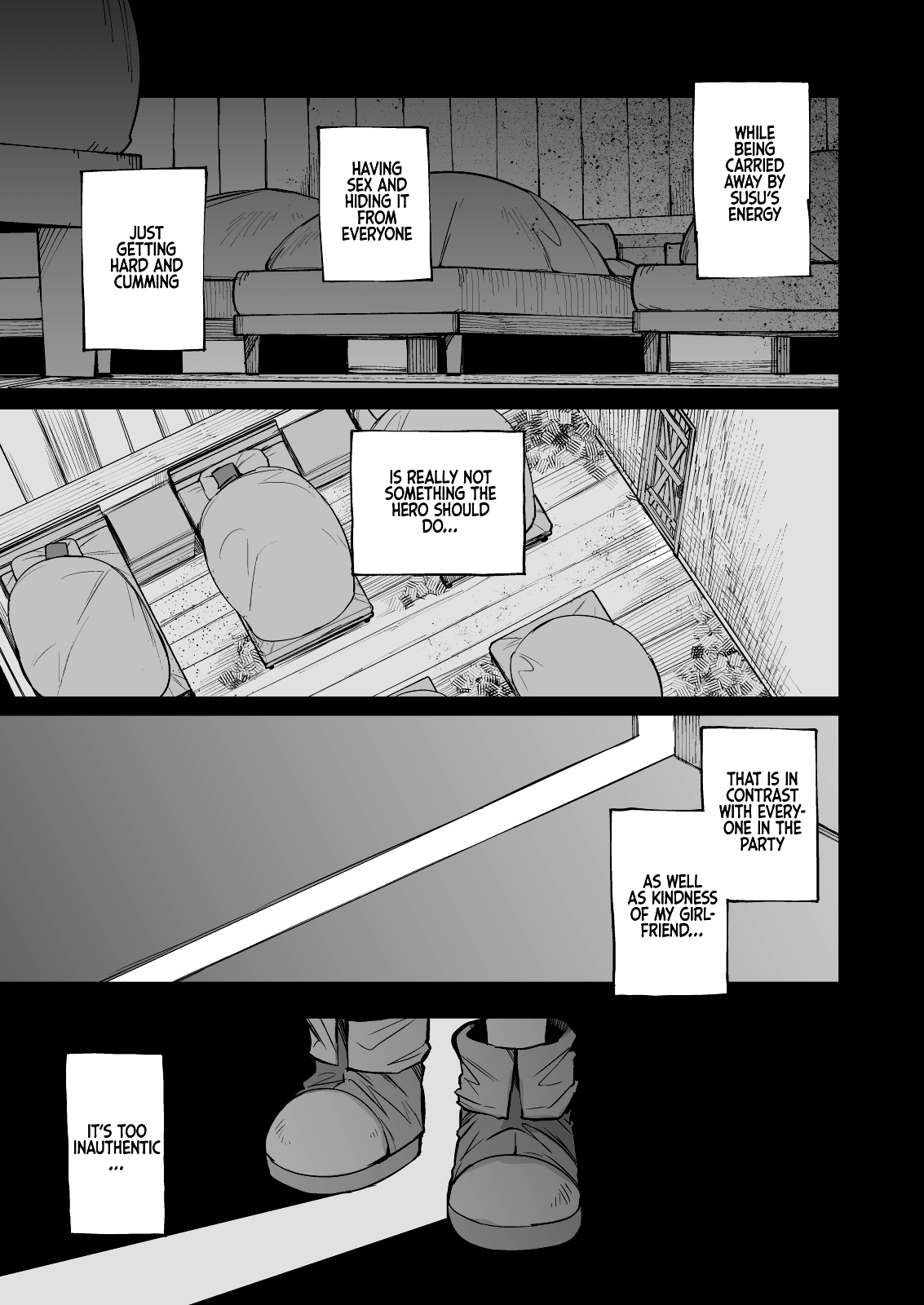 Escaping a semen squeezing dungeon with a modest girl who I really didn’t expect to have S-rank slut stats [F4U] - Chapter 2 — Page 31