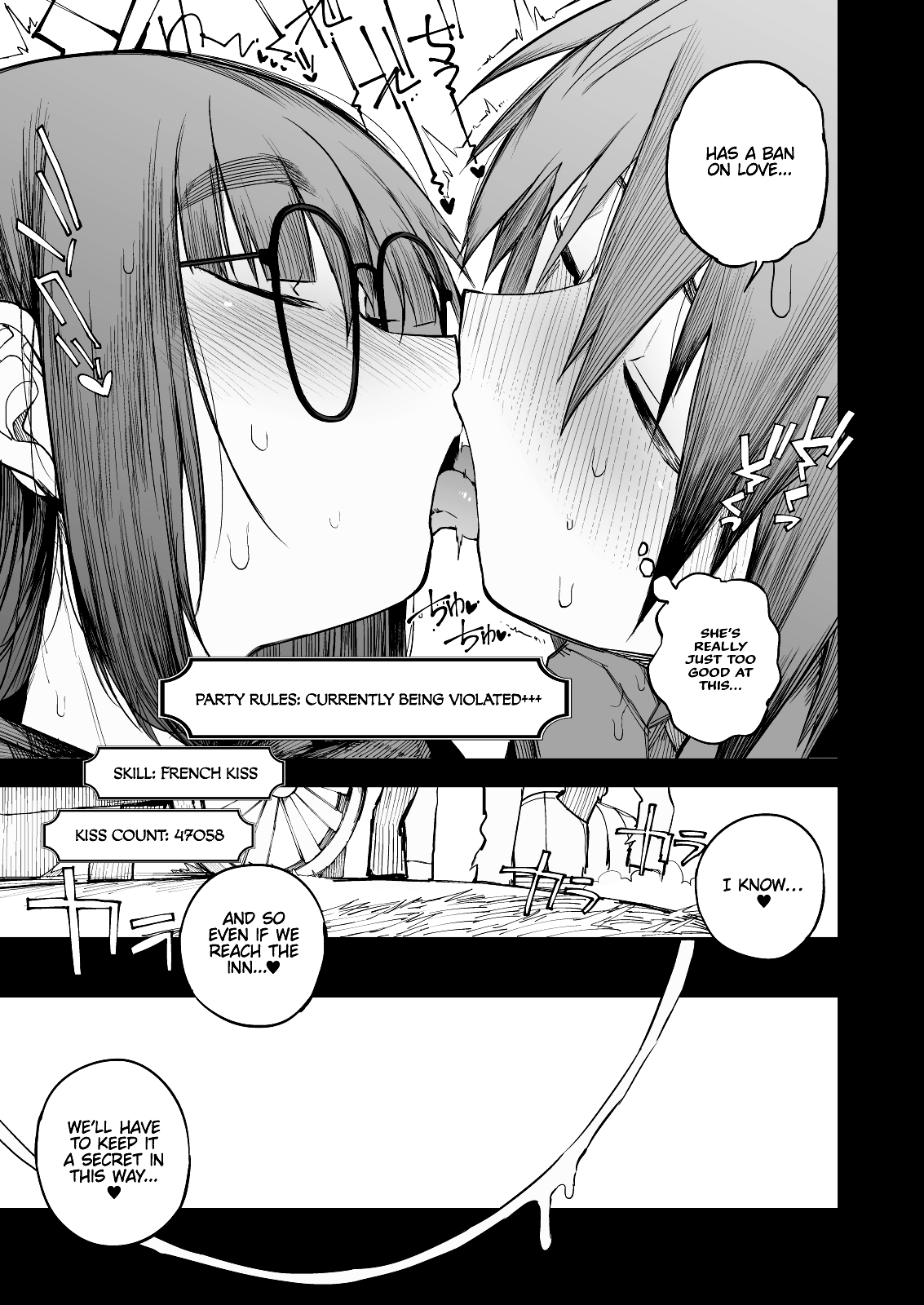 Escaping a semen squeezing dungeon with a modest girl who I really didn’t expect to have S-rank slut stats [F4U] - Chapter 2 — Page 9