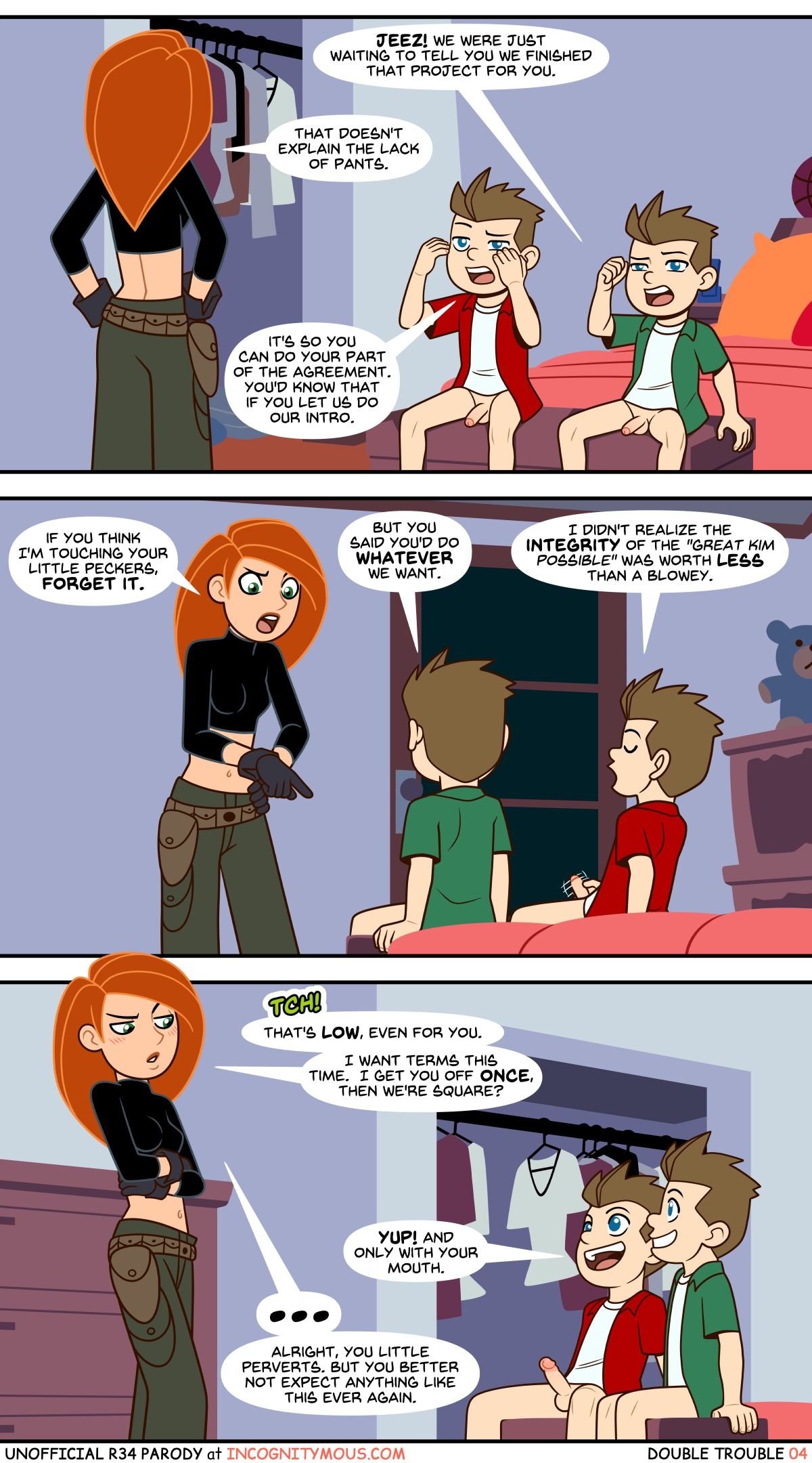 Double Trouble (Kim Possible) [Incognitymous] - Chapter 1 — Page 4