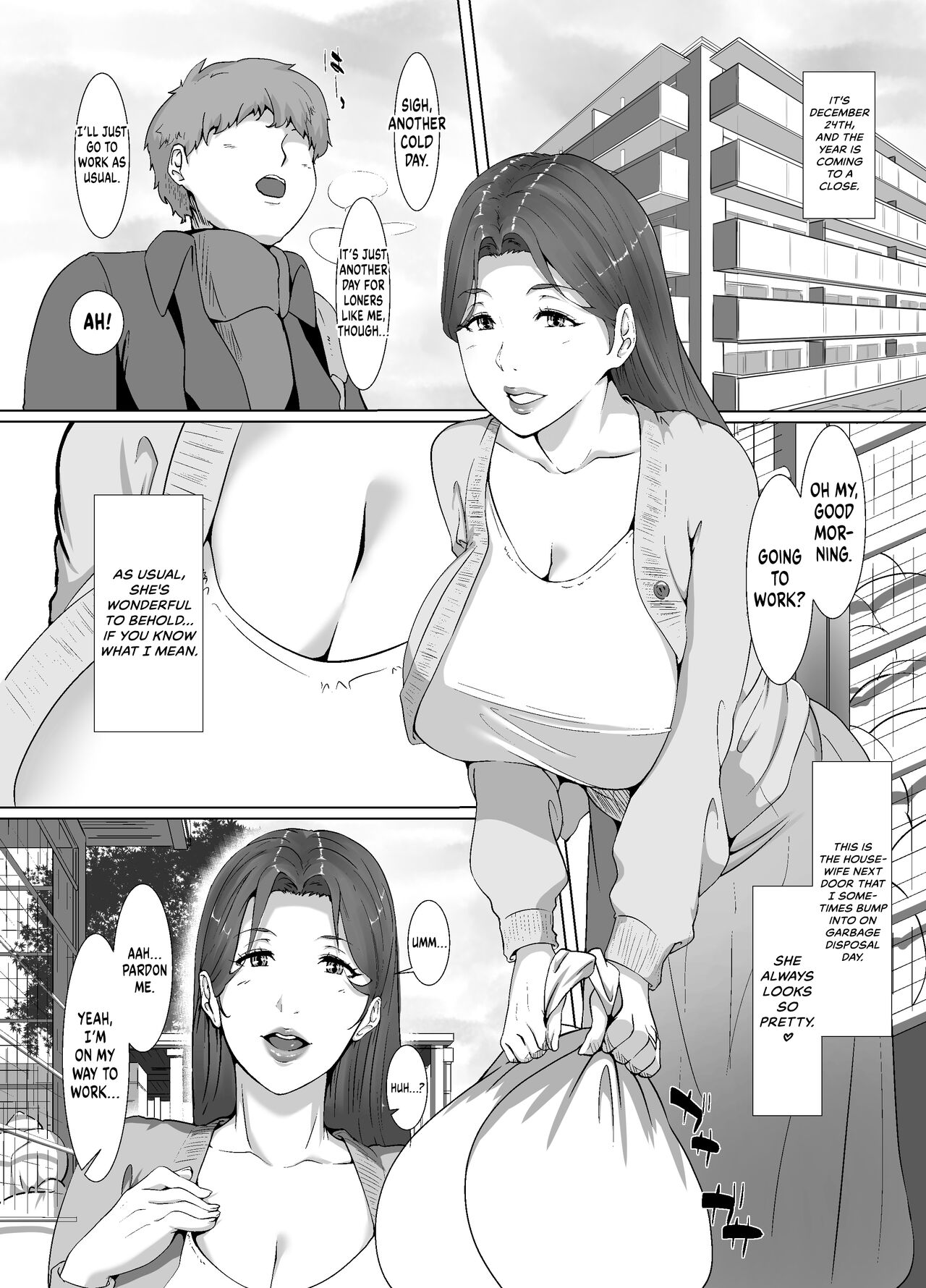 Spending Christmas Eve With the Housewife Next Door [NYPAON] - Chapter 1 — Page 4
