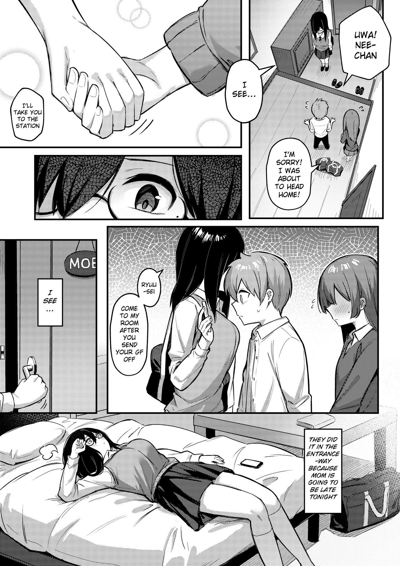 A sister with dark big breasts wants to sleep with her brother’s cock even if she is hypnotized [Borusiti] - Chapter 1 — Page 4