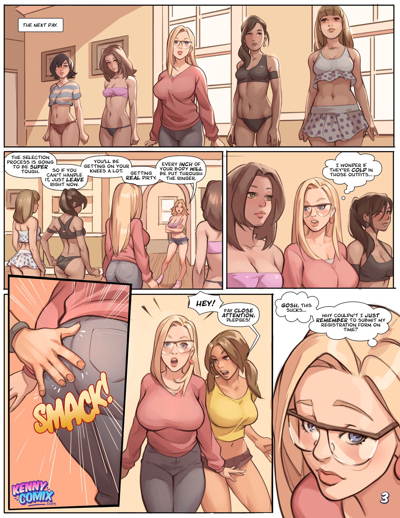 Naughty Sorority: The New Pledge [Kennycomix, Voidwave] - Chapter 1 — Page 4