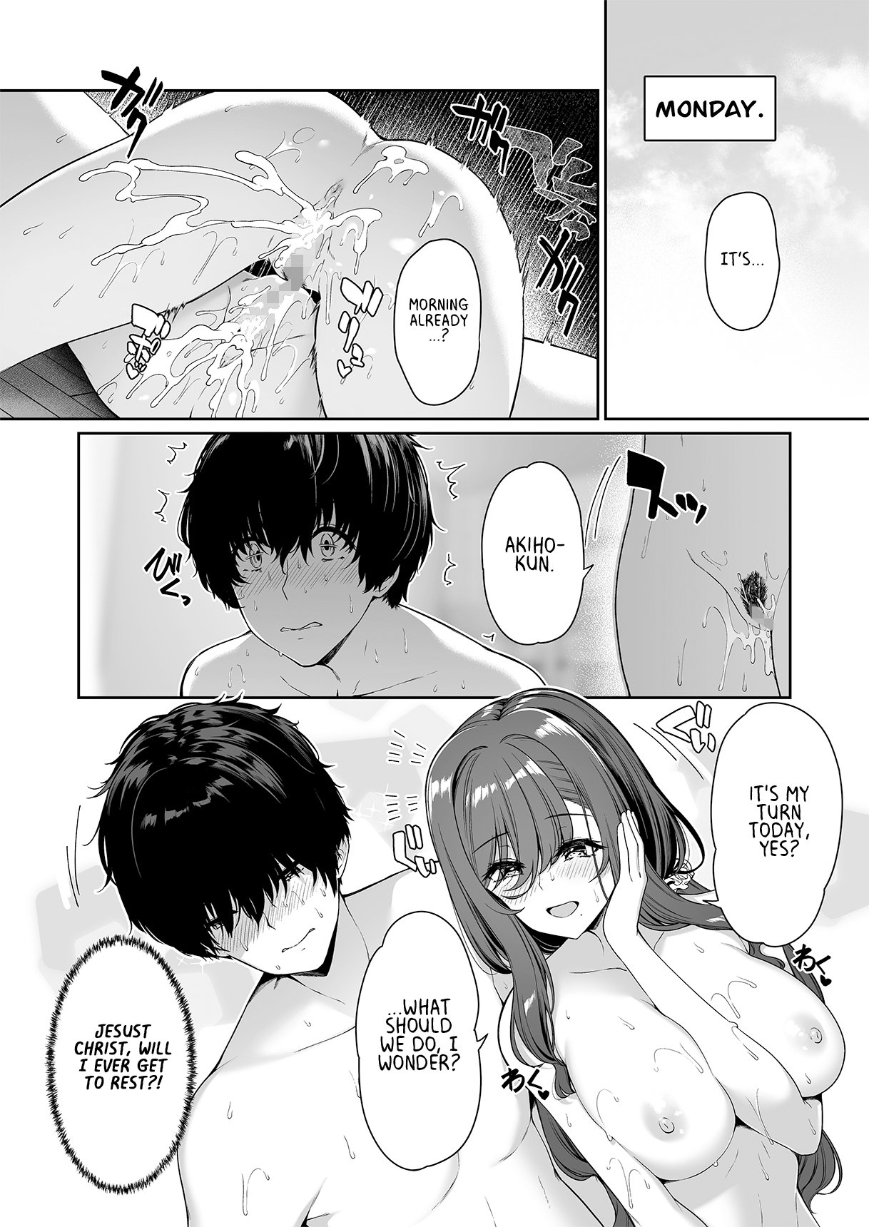 A story about a Yin-Yang couple doing SEX training with Yang gals [Kazakura] - Chapter 4 — Page 54