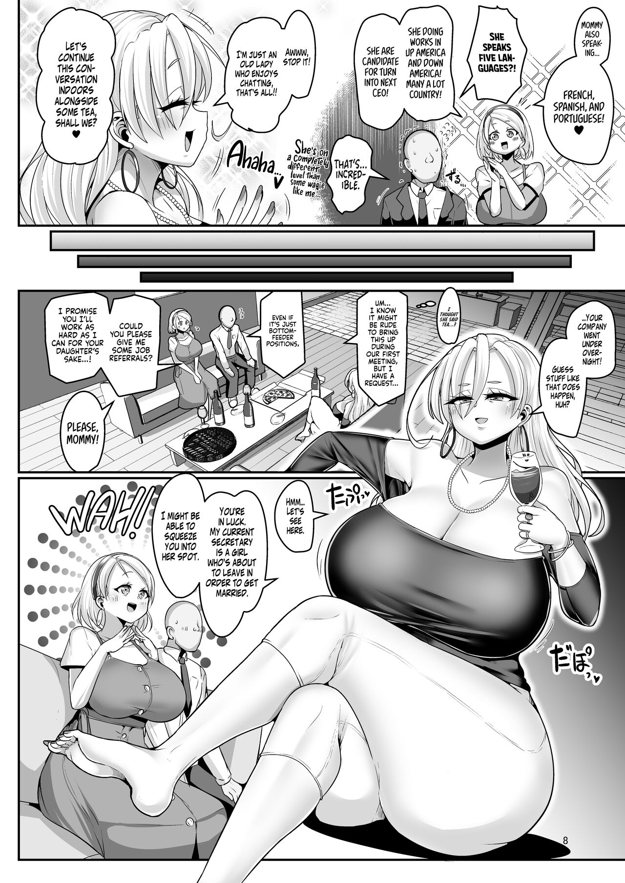 A White, Blonde, Sex-Crazed Exchange Student with Big Tits Moved in Next Door!! [Bukatsu] - Chapter 2 — Page 9