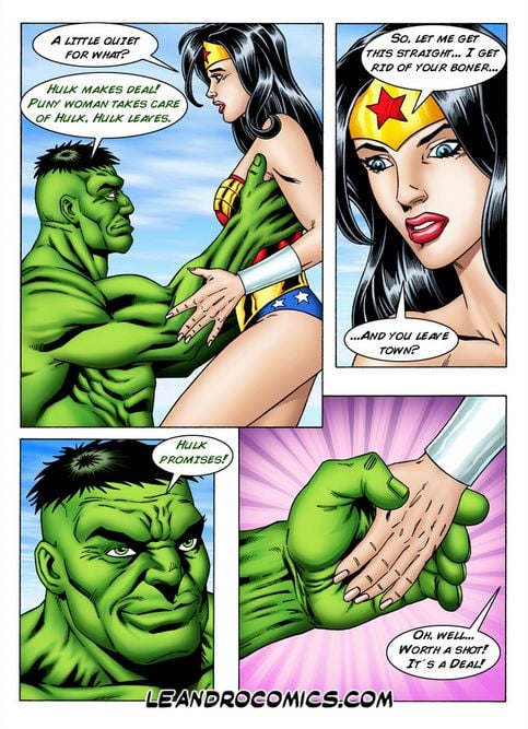 Wonder Woman versus the Incredibly Horny Hulk! (Marvel vs DC) [Leandro Comics] - Chapter 1 — Page 11