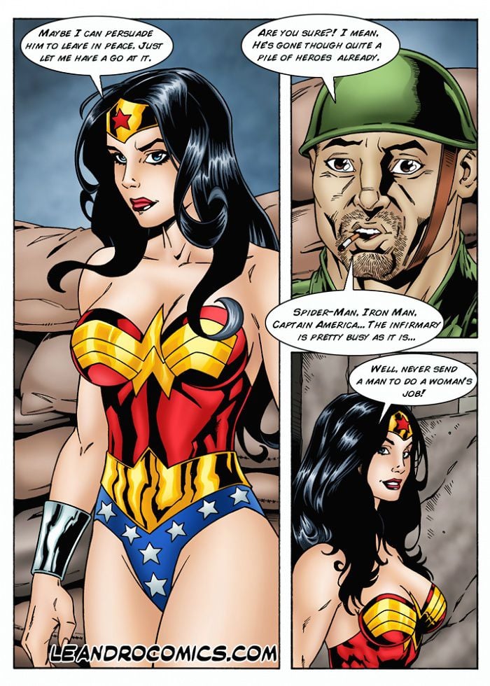 Wonder Woman versus the Incredibly Horny Hulk! (Marvel vs DC) [Leandro Comics] - Chapter 1 — Page 4