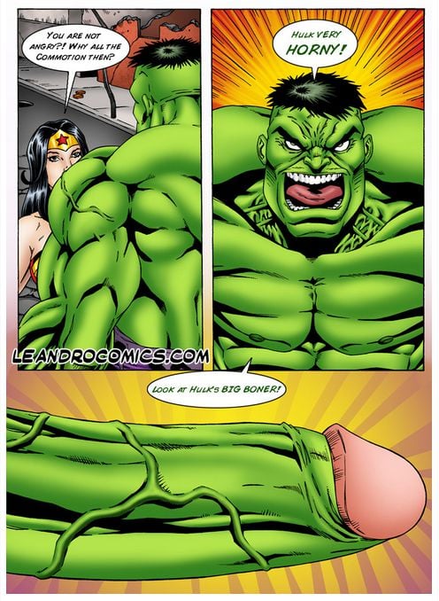 Wonder Woman versus the Incredibly Horny Hulk! (Marvel vs DC) [Leandro Comics] - Chapter 1 — Page 7
