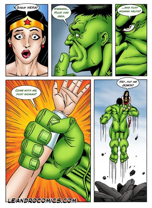 Wonder Woman versus the Incredibly Horny Hulk! (Marvel vs DC) [Leandro Comics] - Chapter 1 — Page 8