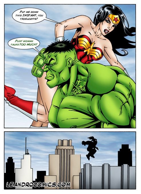 Wonder Woman versus the Incredibly Horny Hulk! (Marvel vs DC) [Leandro Comics] - Chapter 1 — Page 9