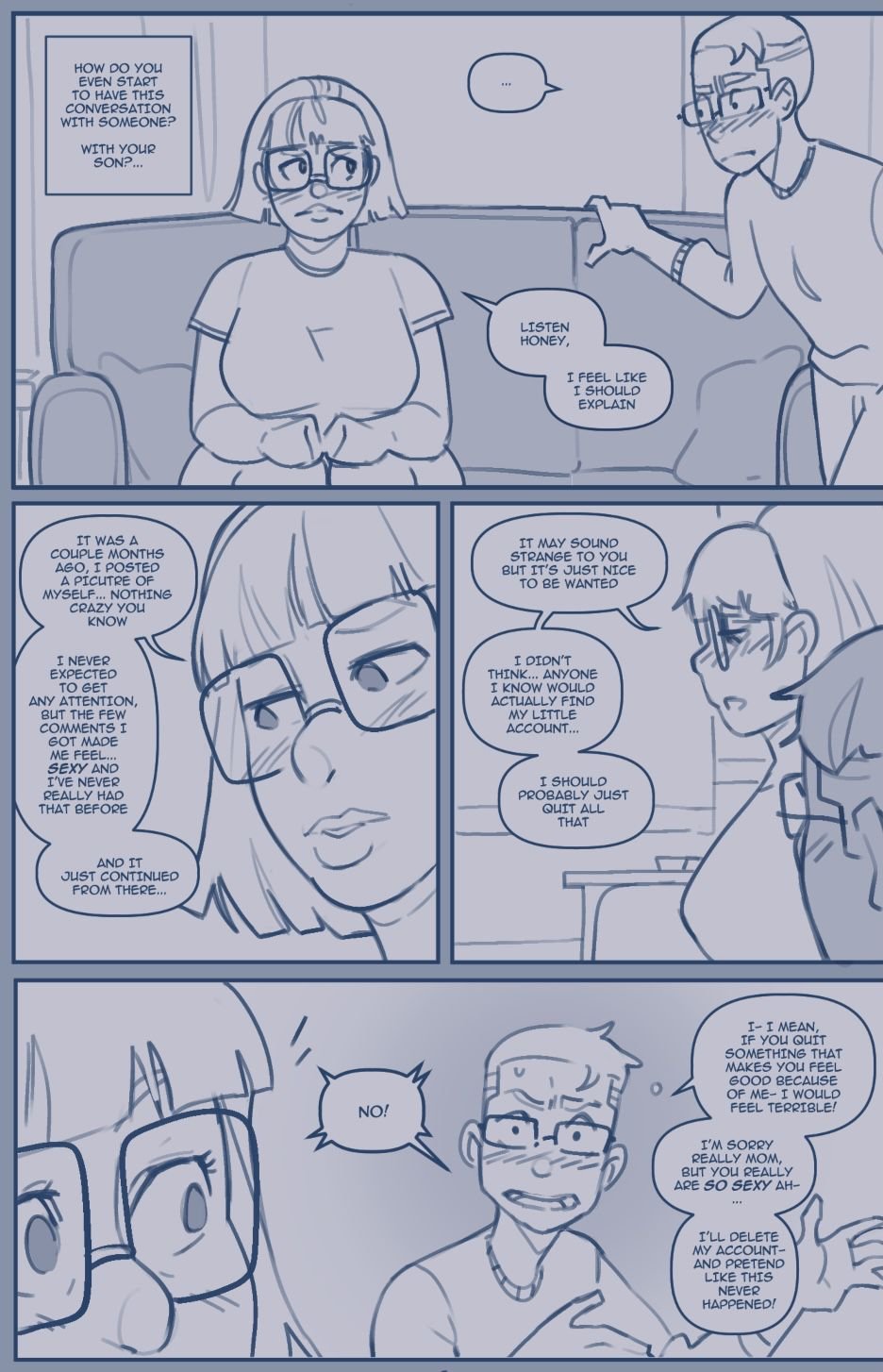 Son Finds Mom Online [NotEnoughMilk] - Chapter 1 — Page 6