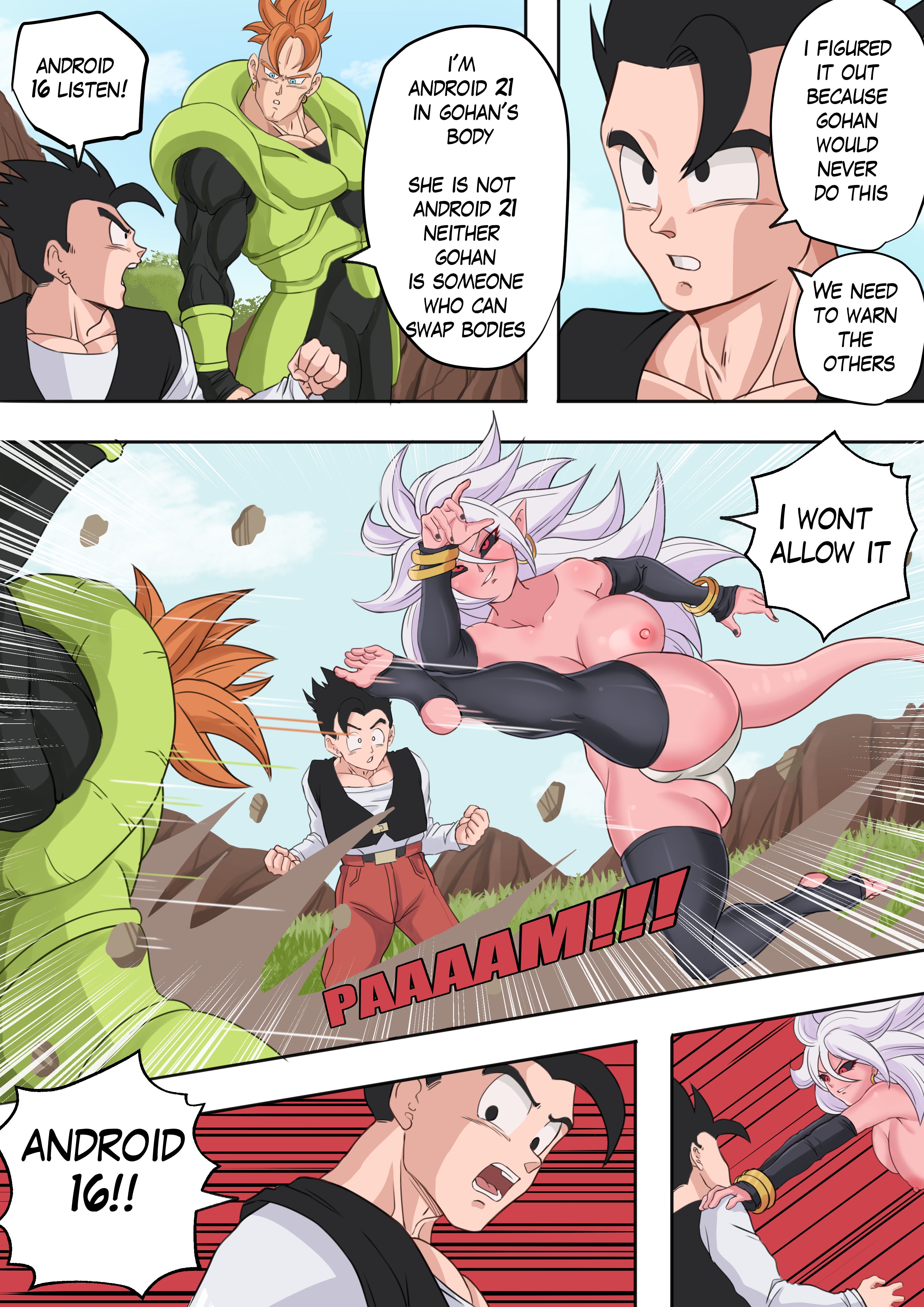 Body Change! (Dragon Ball) [TSFSingularity] - Chapter 3 — Page 12
