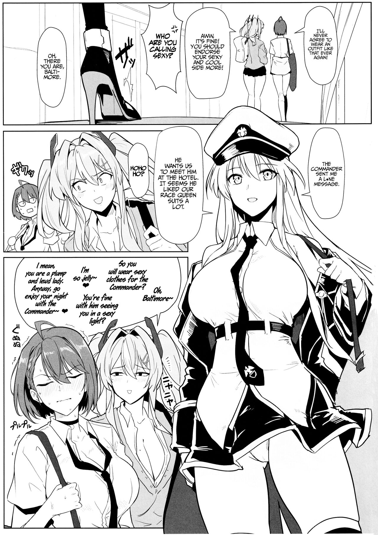 A Book about Race Queens Enterprise and Baltimore being Lewd (Azur Lane) [Halcon] - Chapter 1 — Page 4