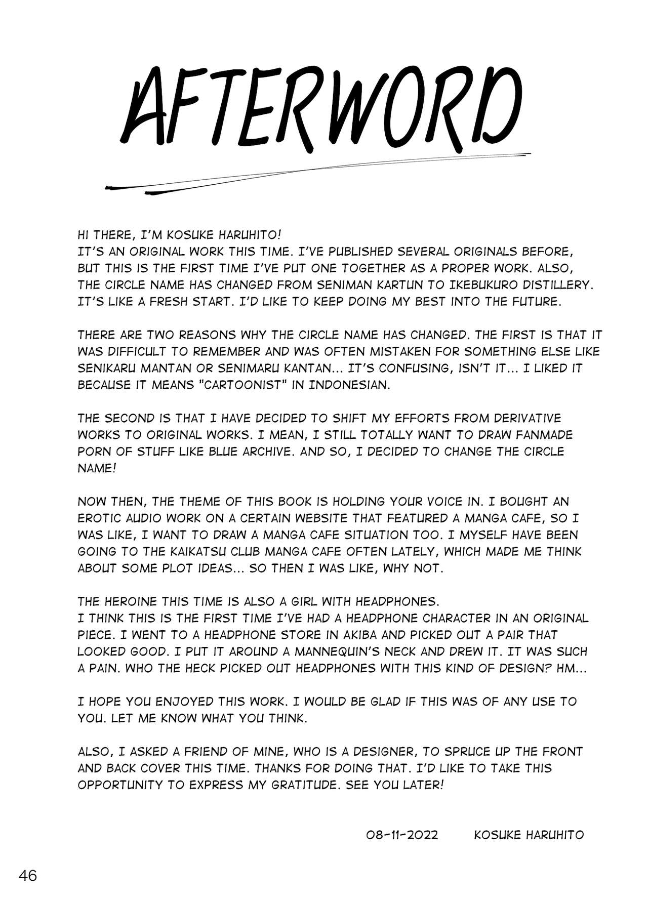 Having a Blast [Kosuke Haruhito] - Chapter 1 — Page 45