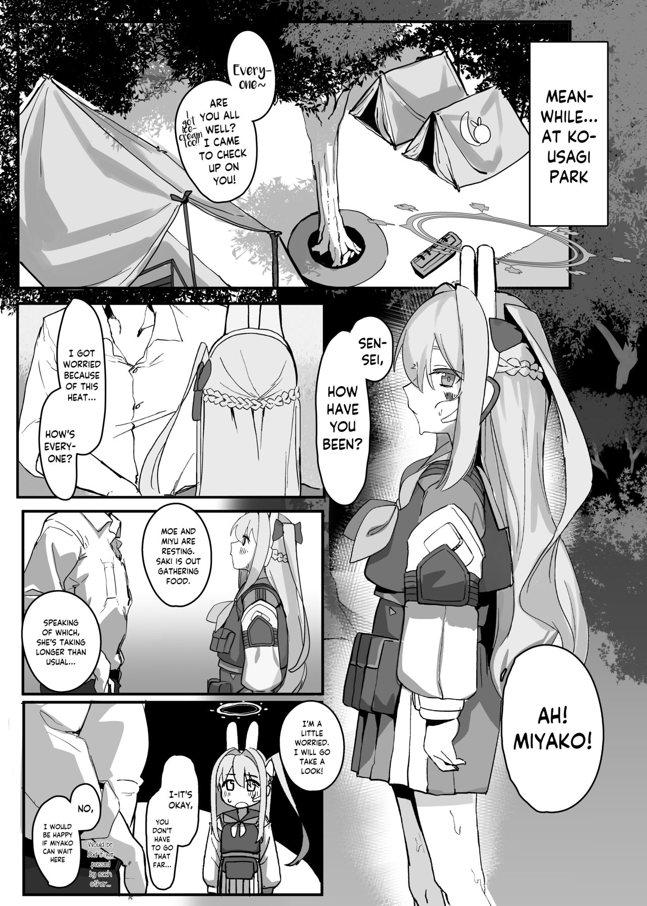Mushroom-loving Rabbit Girl (Blue Archive) [Erory] - Chapter 1 — Page 4