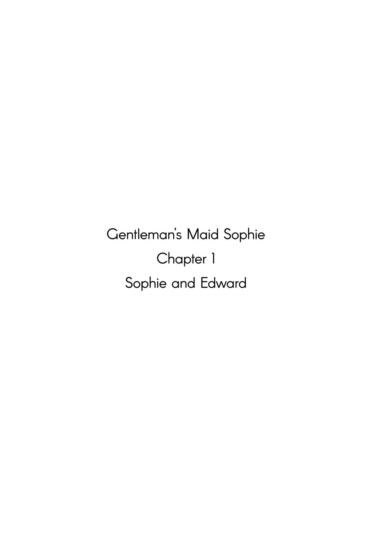 Gentleman’s Maid Sophie [Tsumetoro] - Chapter 1 — Page 59