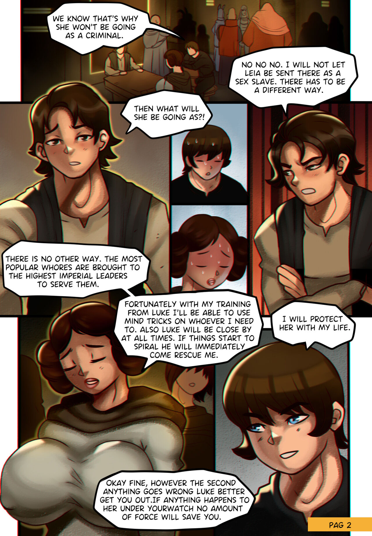 Star Whores: A Leia Dilemma (Star Wars) [WK] - Chapter 1 — Page 4