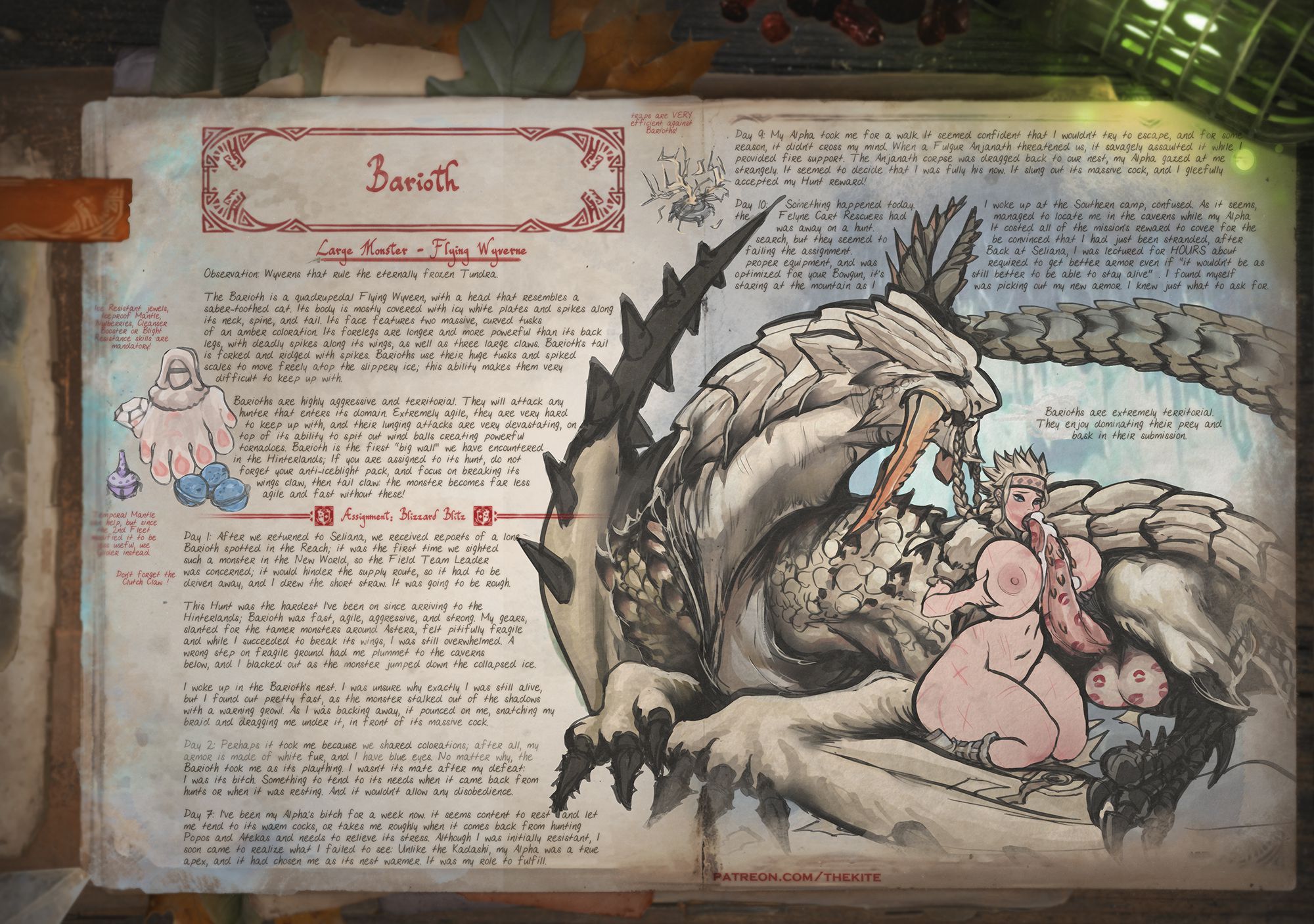 Hoarfrost Reach Exploration Diary (Monster Hunter) [The Kite] - Chapter 1 — Page 7