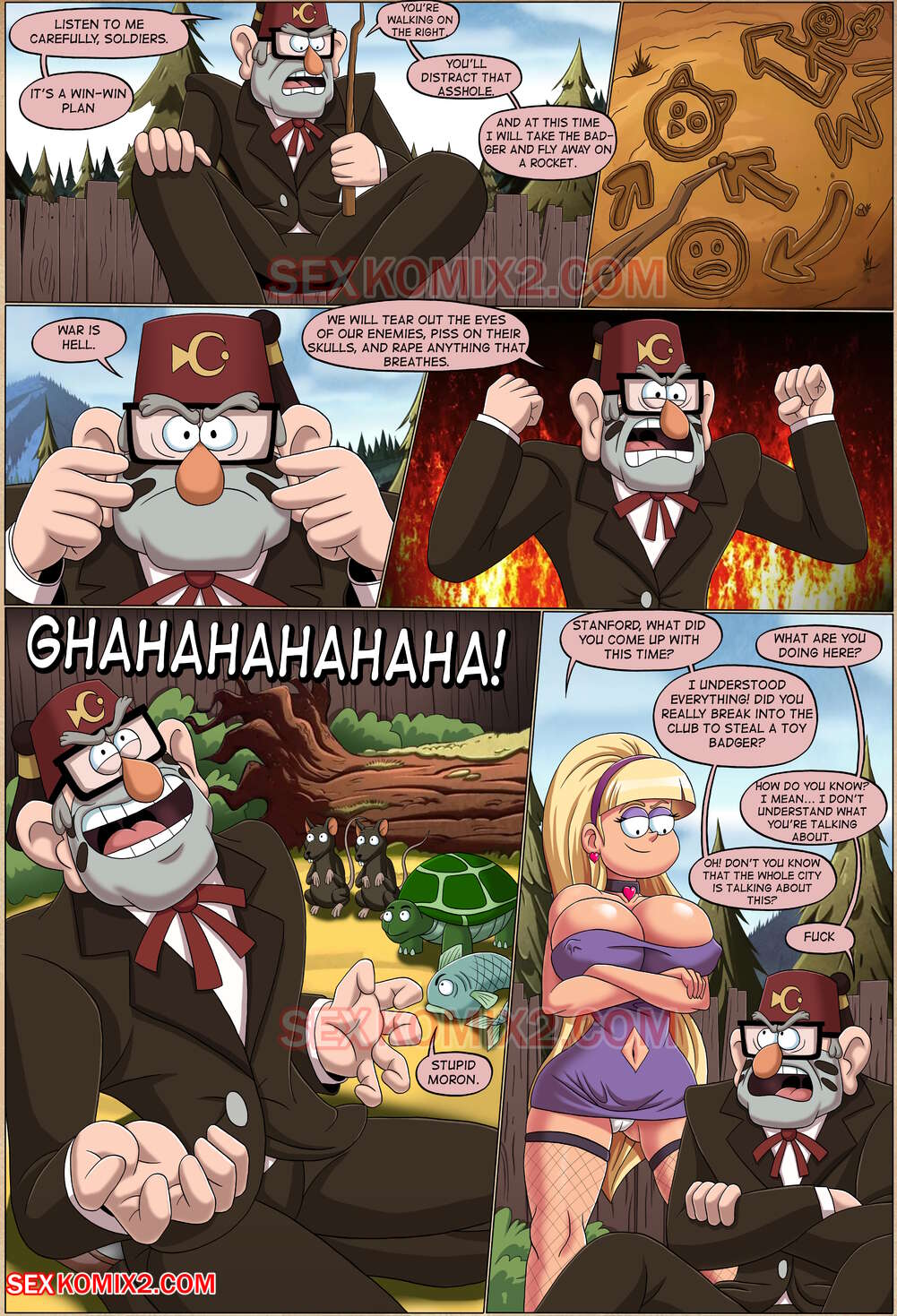 Story About A Badger (Gravity Falls) [SexKomix] - Chapter 1 — Page 16