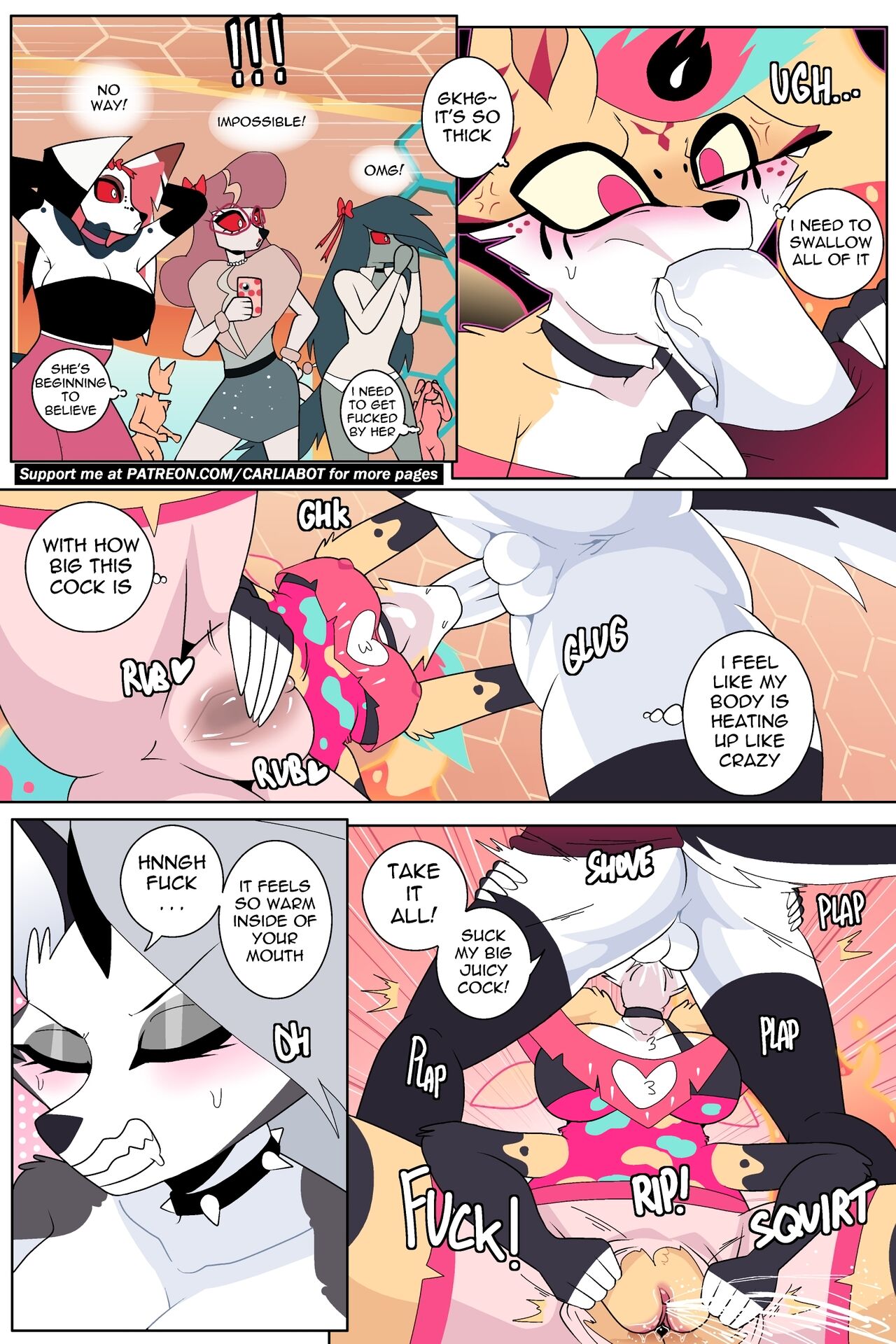Loona x Queen Bee (Helluva Boss) [Carliabot] - Chapter 1 — Page 4