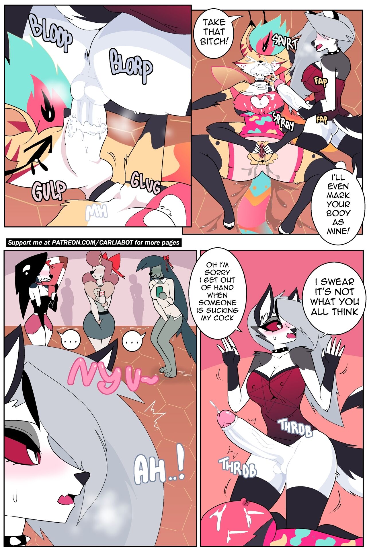 Loona x Queen Bee (Helluva Boss) [Carliabot] - Chapter 1 — Page 6