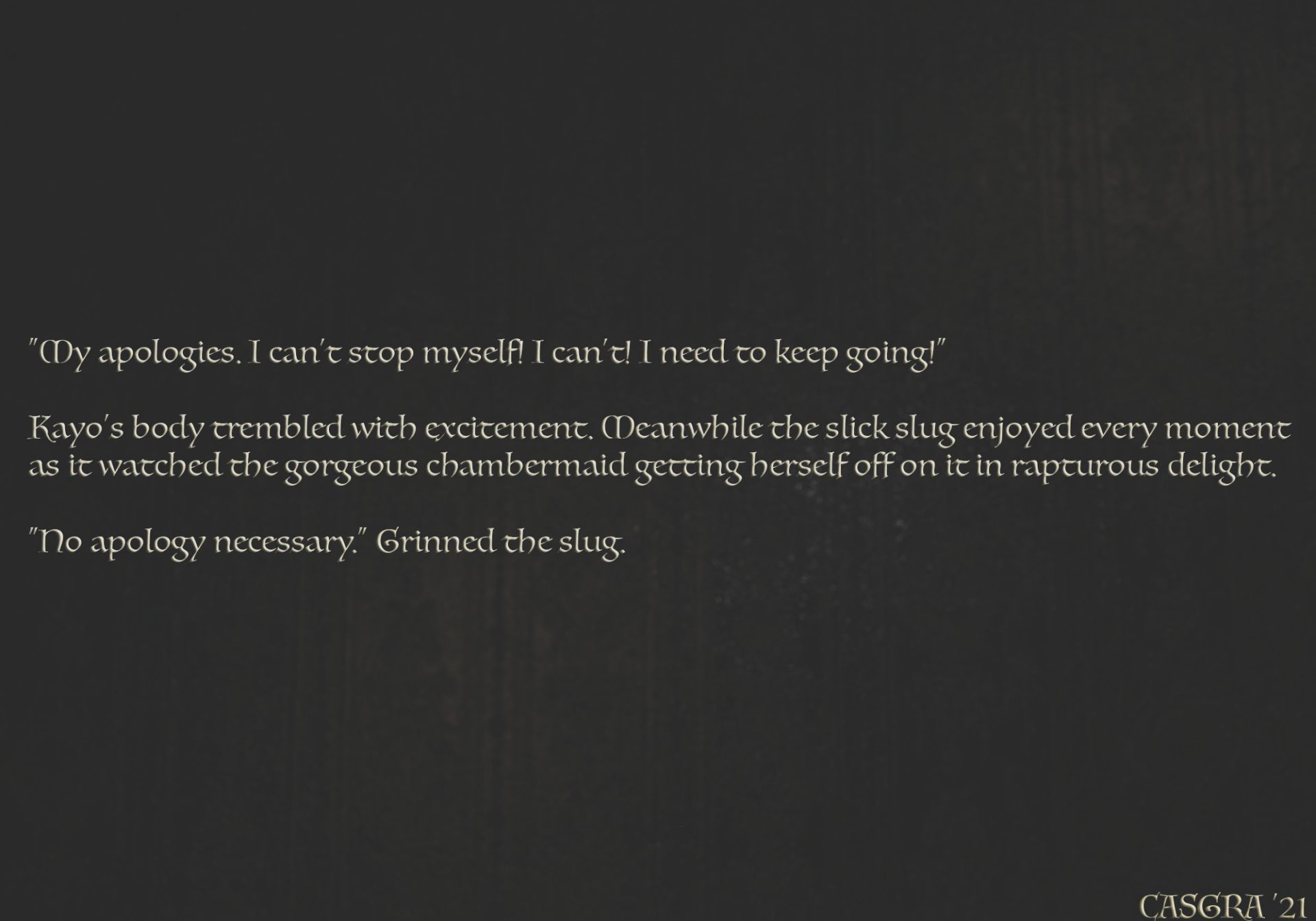 Tale Of The Chambermaid & The Goo Monster Piggyback [Casgra] - Chapter 1 — Page 25