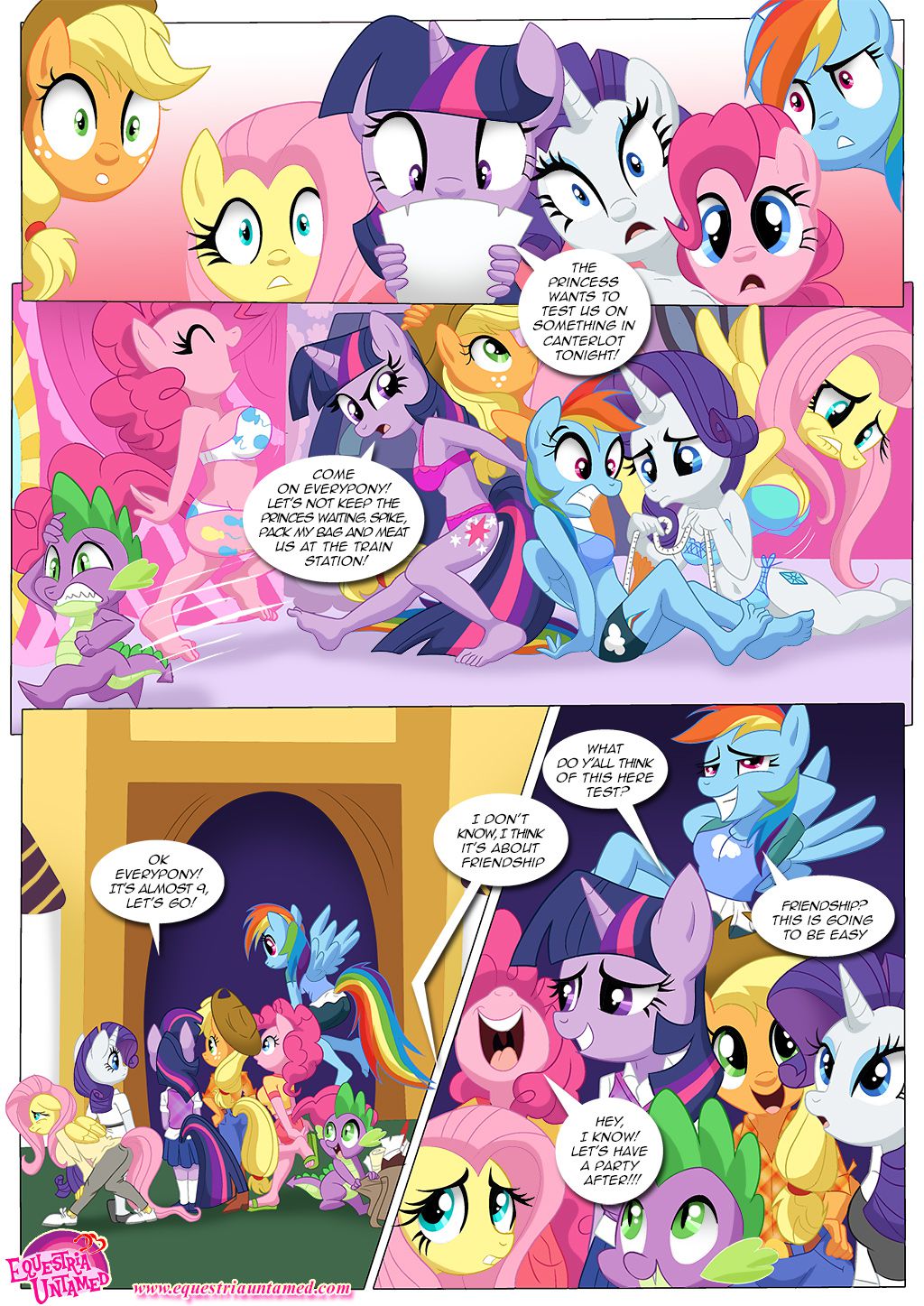 The Next Level of Friendship (My Little Pony: Friendship is Magic) [Palcomix] - Chapter 1 — Page 4