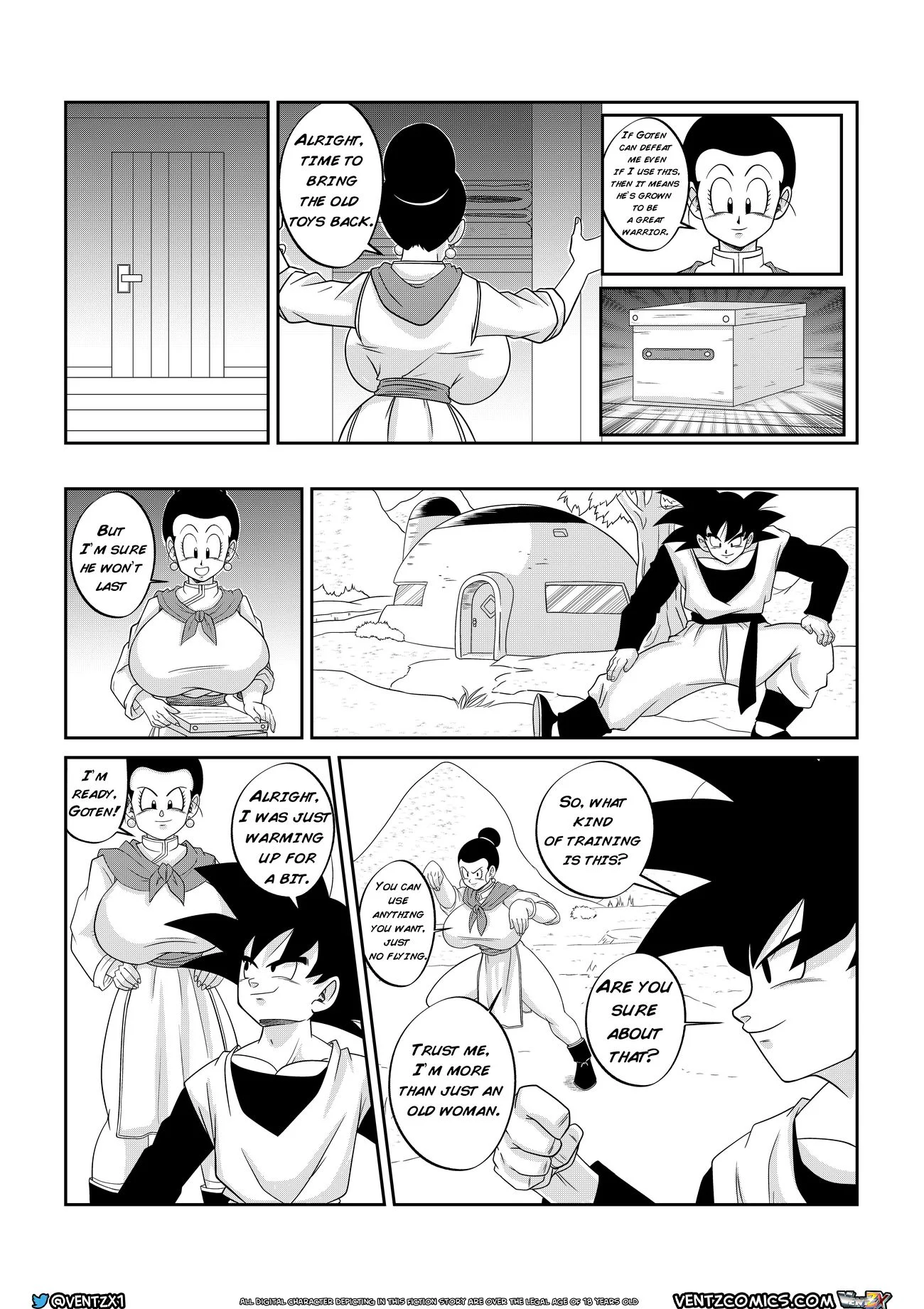 Super Dragon Ball: Eros – Chichi’s Special Training (Dragon Ball Z) [Ventz Comics] - Chapter 1 — Page 4