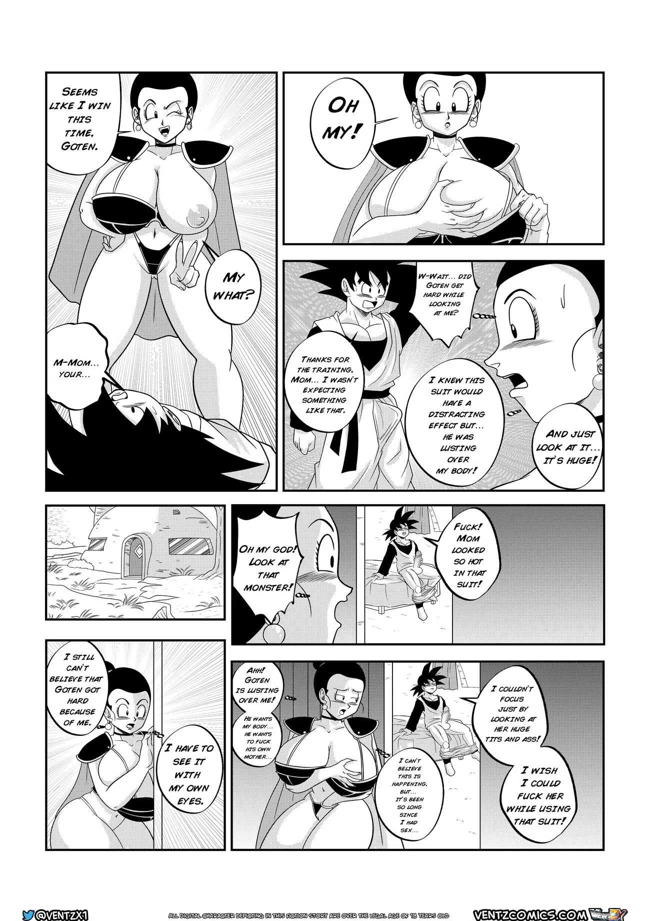 Super Dragon Ball: Eros – Chichi’s Special Training (Dragon Ball Z) [Ventz Comics] - Chapter 1 — Page 8