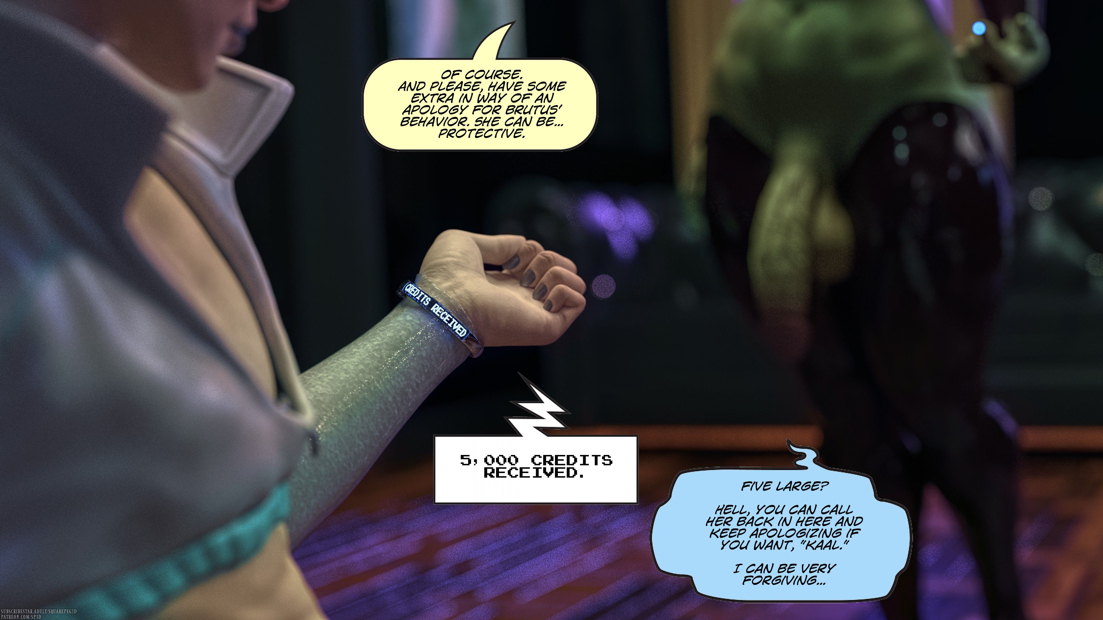 Always On Kaal [SquarePeg3D] - Chapter 1 — Page 7