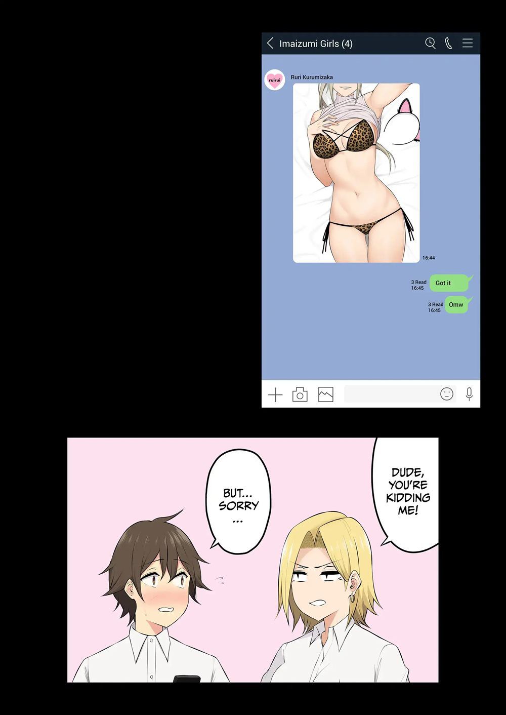 Imaizumi Brings All The Gyarus To His House [Nori5rou] - Chapter 3.3 — Page 17