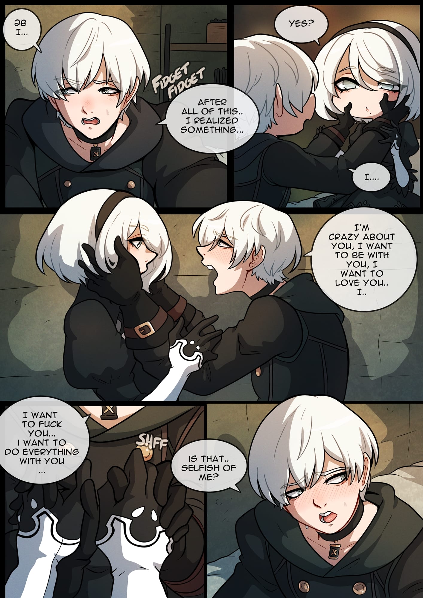 Happily Ever [A]fter (Nier: Automata) [Kinkymation] - Chapter 1 — Page 9