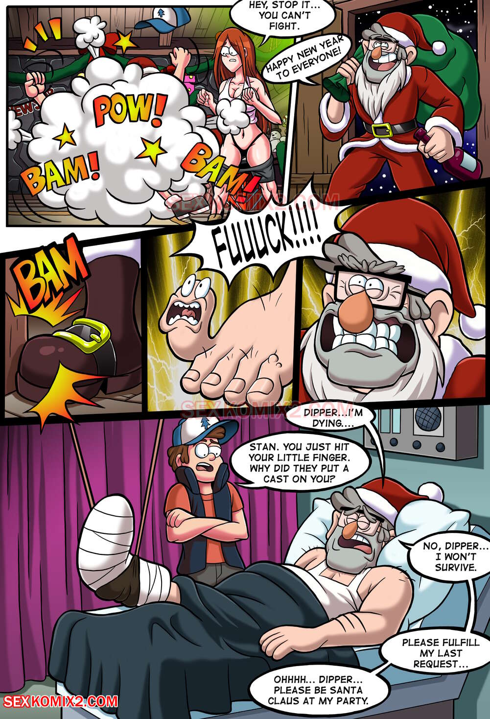 New Year Party and a Big Pink Bear (Gravity Falls) - Chapter 1 — Page 6