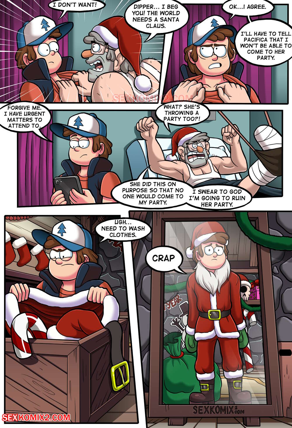 New Year Party and a Big Pink Bear (Gravity Falls) - Chapter 1 — Page 7