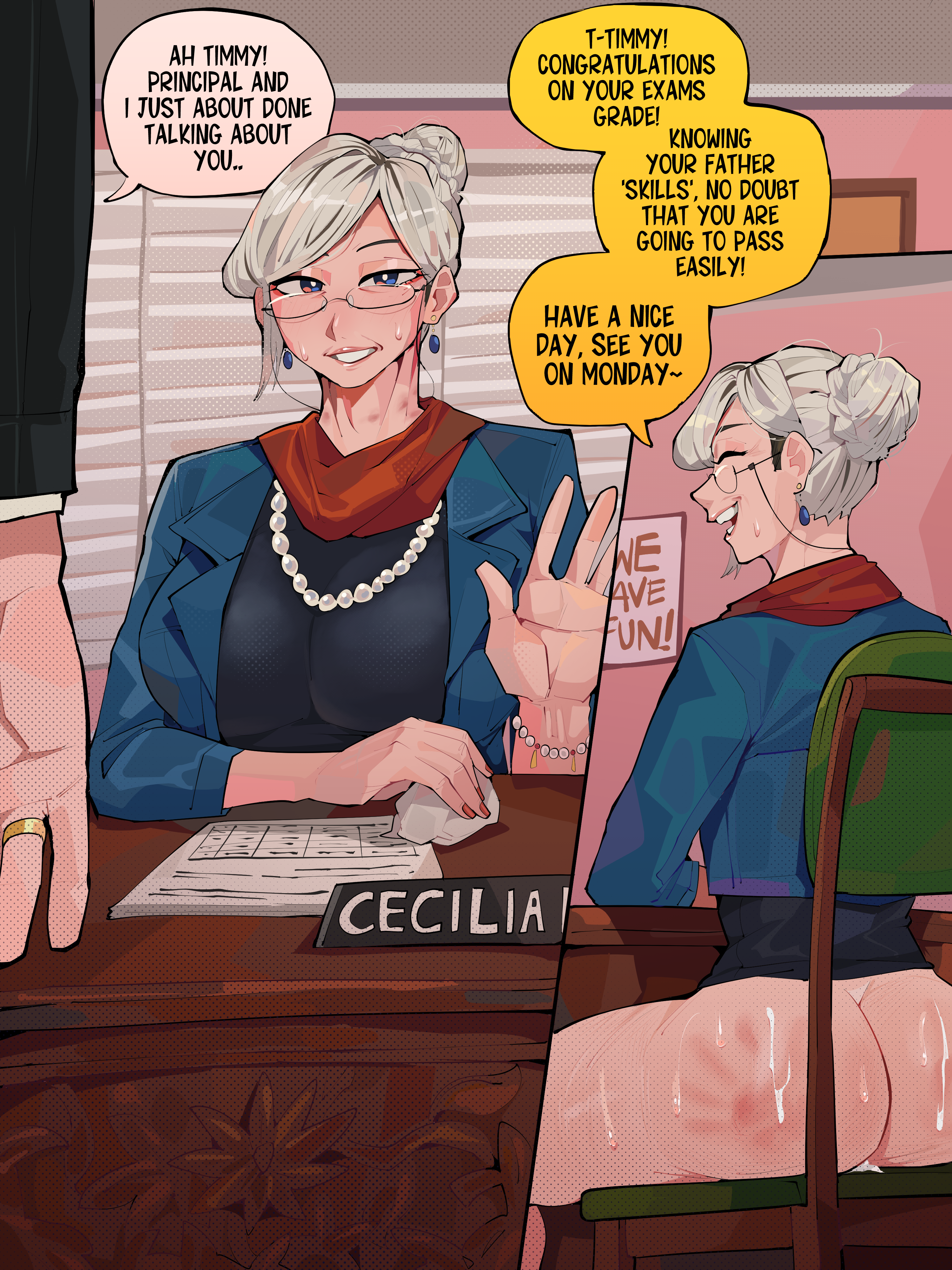 Neighborhood MILFs: Gene & Chiyoi (Joy) ft. Karen & Vivien (OC) [Differland] - Chapter 1 — Page 51