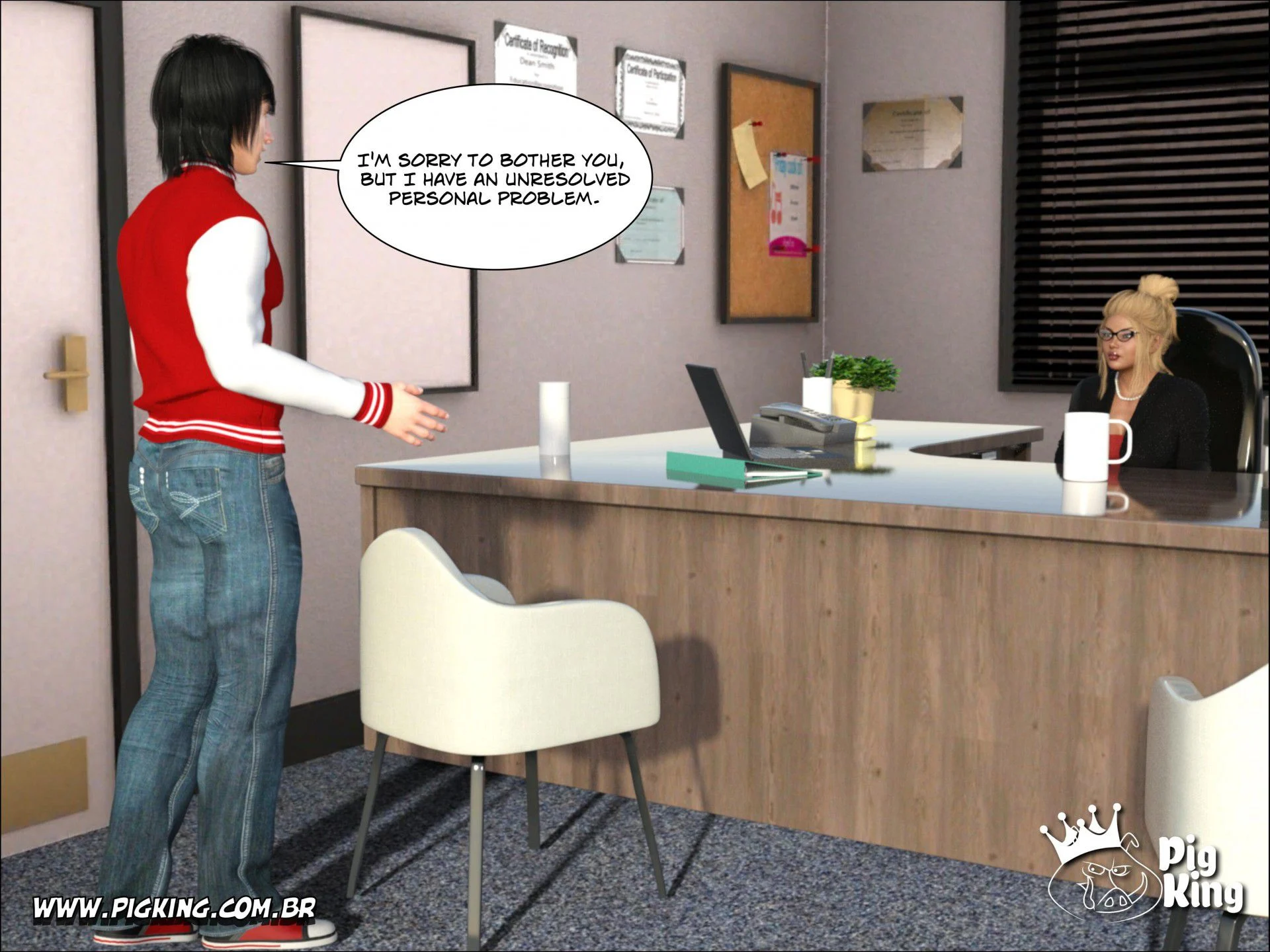 An Insatiable School Principle – Samira, Renan, Darlene [PigKing] - Chapter 1 — Page 19