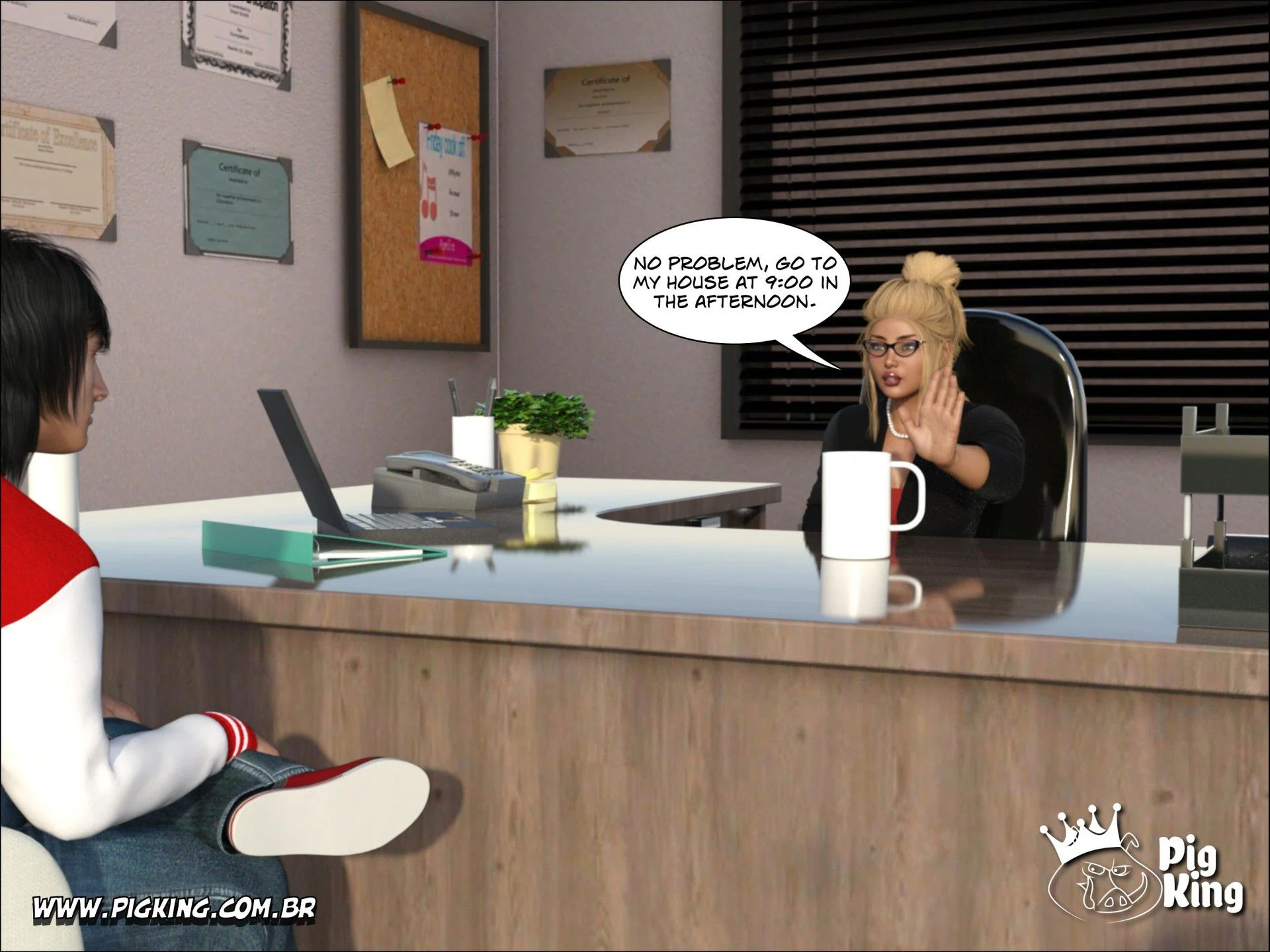 An Insatiable School Principle – Samira, Renan, Darlene [PigKing] - Chapter 1 — Page 23