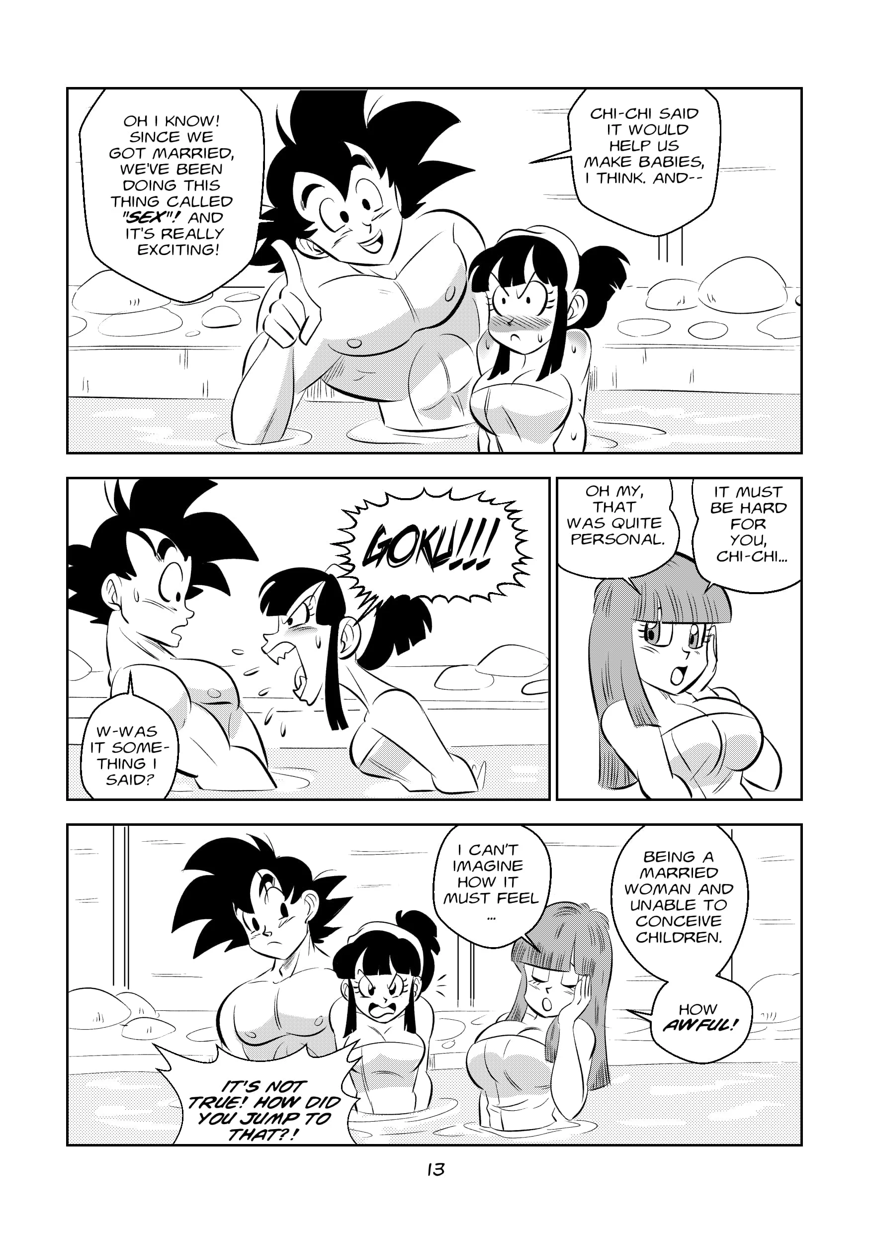 Return to Jingle Village (Dragon Ball) [FunsexyDB] - Chapter 1 — Page 13