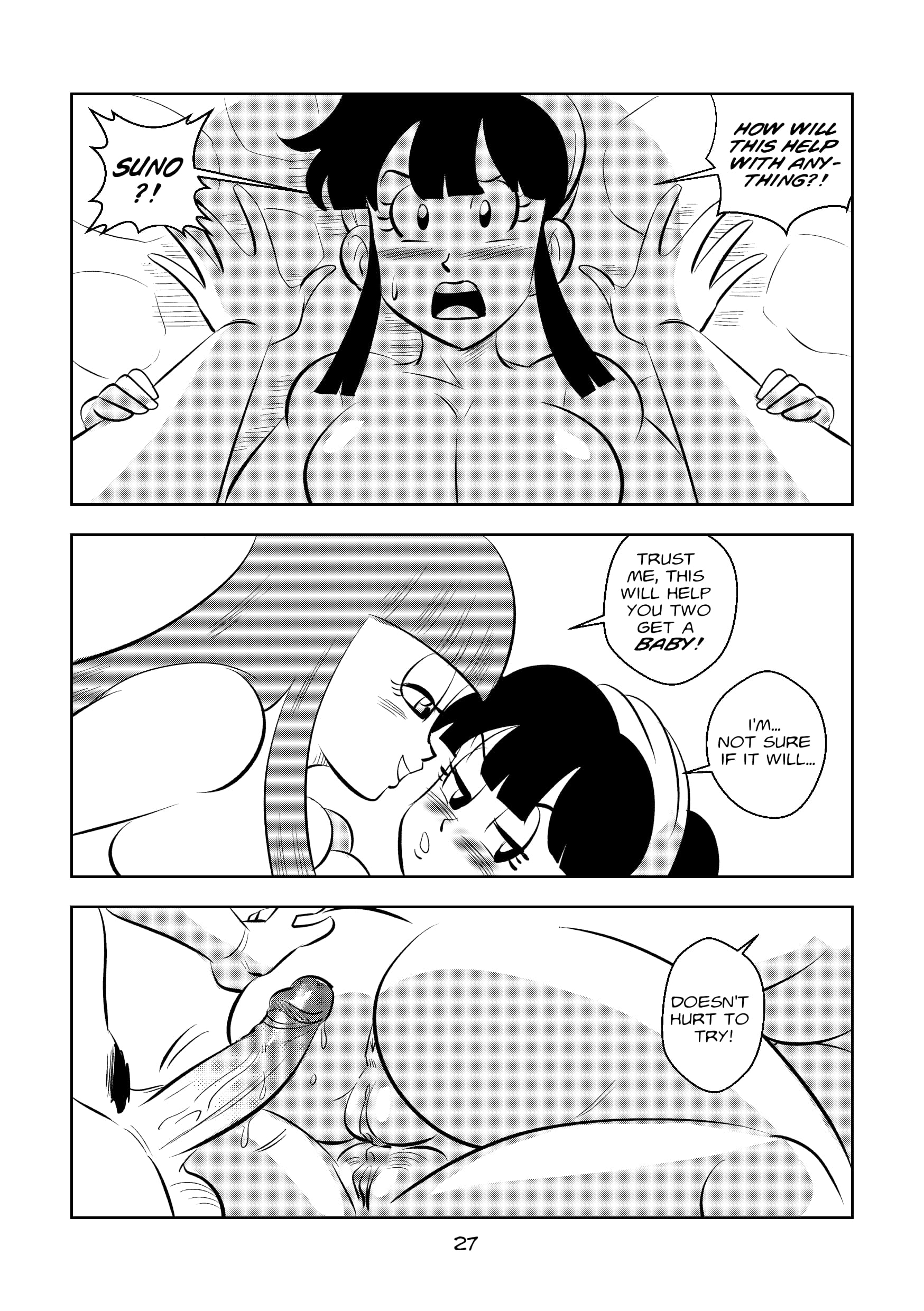 Return to Jingle Village (Dragon Ball) [FunsexyDB] - Chapter 1 — Page 27