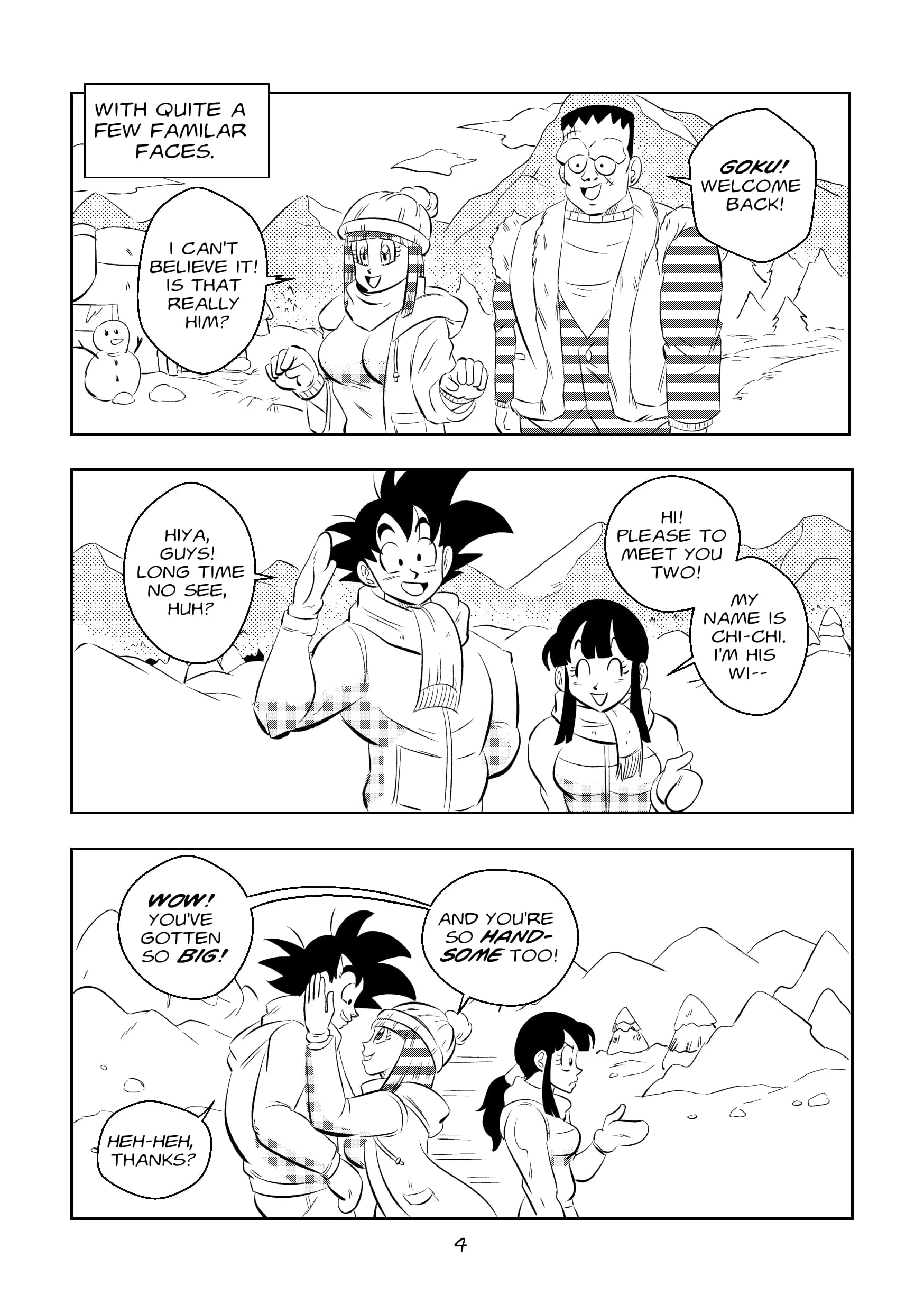 Return to Jingle Village (Dragon Ball) [FunsexyDB] - Chapter 1 — Page 4